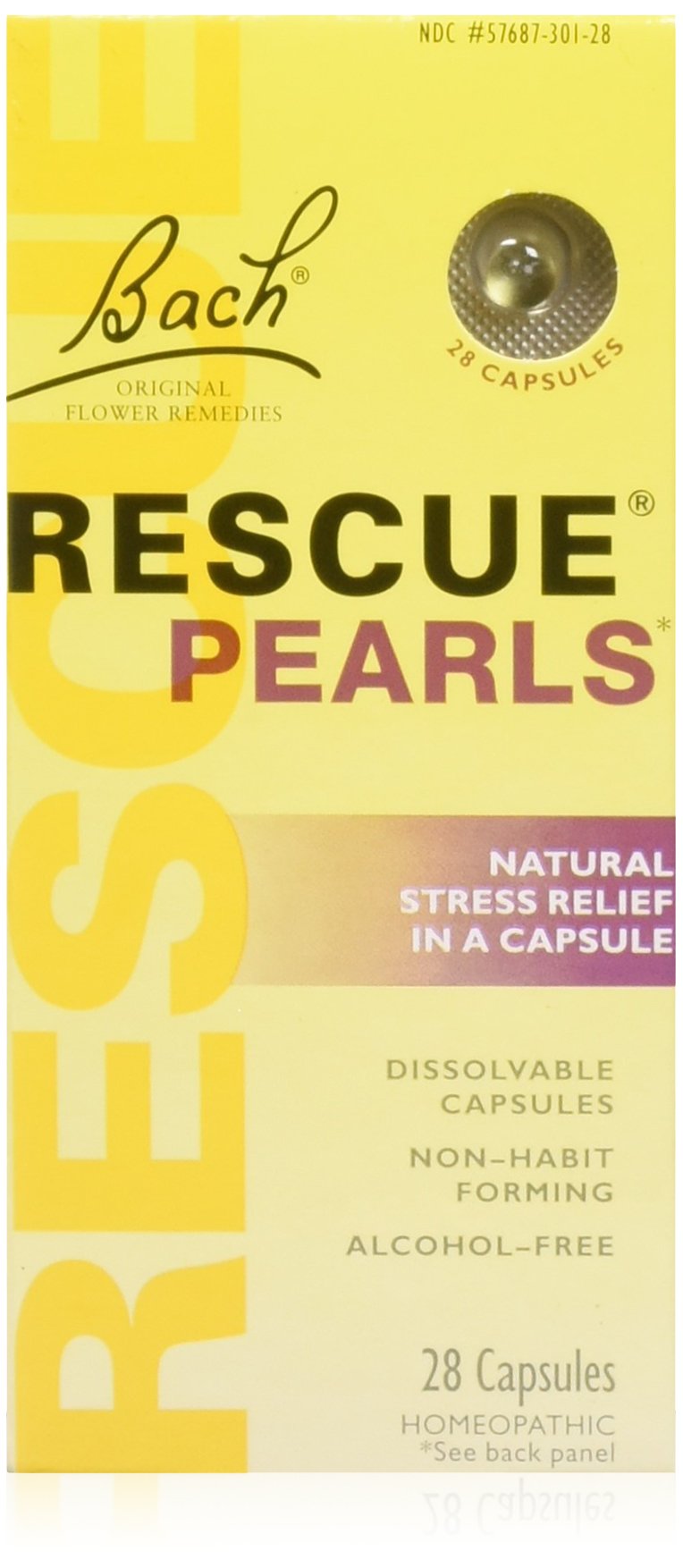 Foto 1 | Suplemento Rescue Rescue Pearls Natural Stress Relief 28 Cápsulas (paquete De 2) - Venta Internacional.