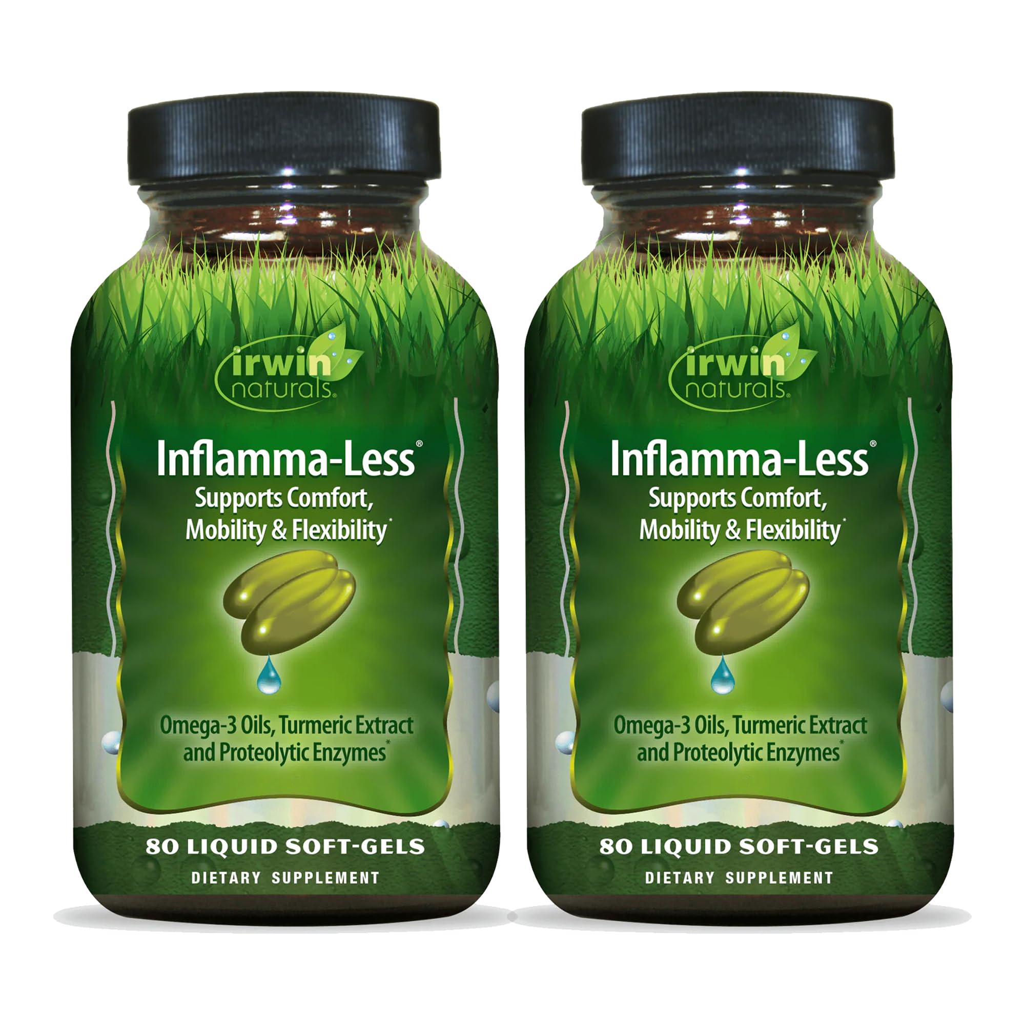Foto 2 pulgar | Suplemento Irwin Naturals Inflamma-less 80 Cápsulas Blandas X 2 - Venta Internacional.