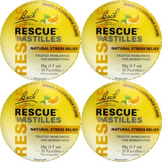 Foto 1 | Pastillas Para Aliviar El Estrés Rescue Bach Pastillas De Naranja Y Flor De Saúco - Venta Internacional.