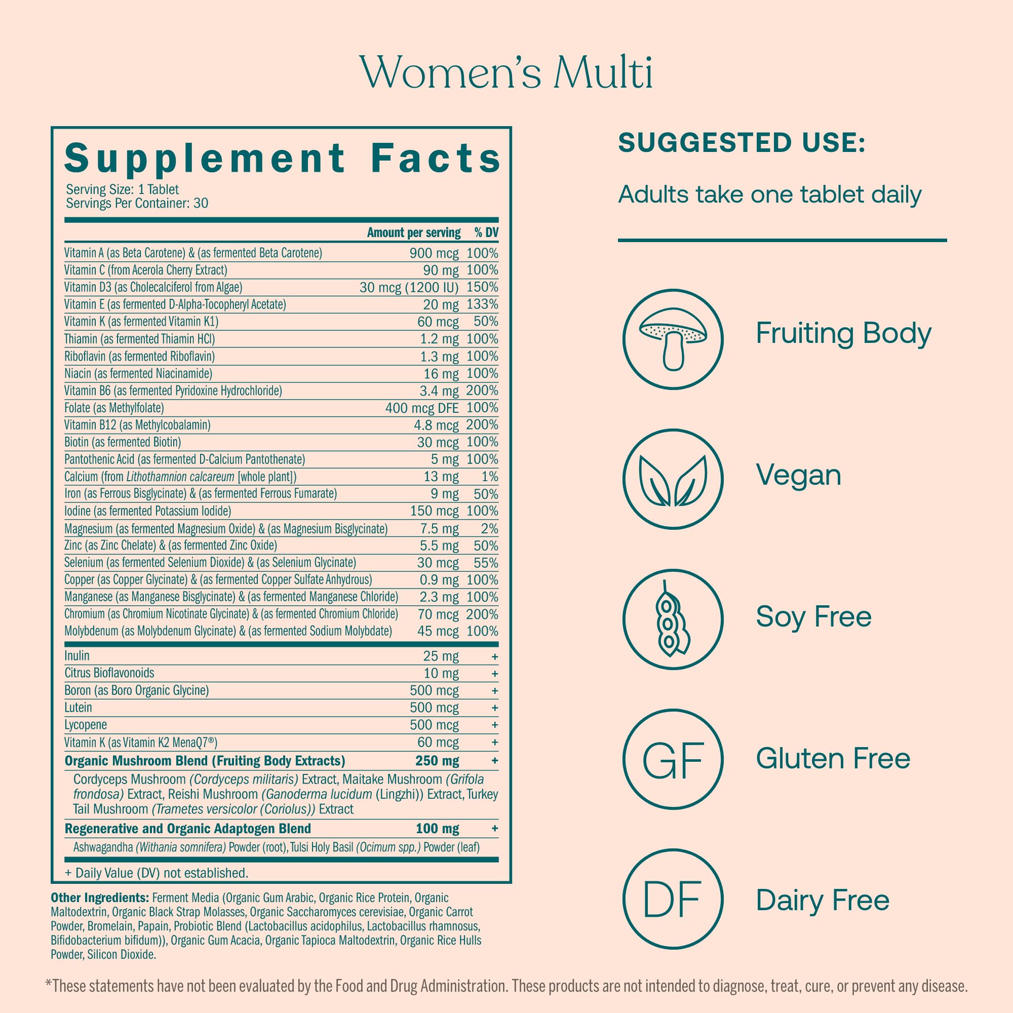 Foto 3 pulgar | Multivitamínico True Grace One Daily Para Hombres Y Mujeres  30 Comprimidos - Venta Internacional.