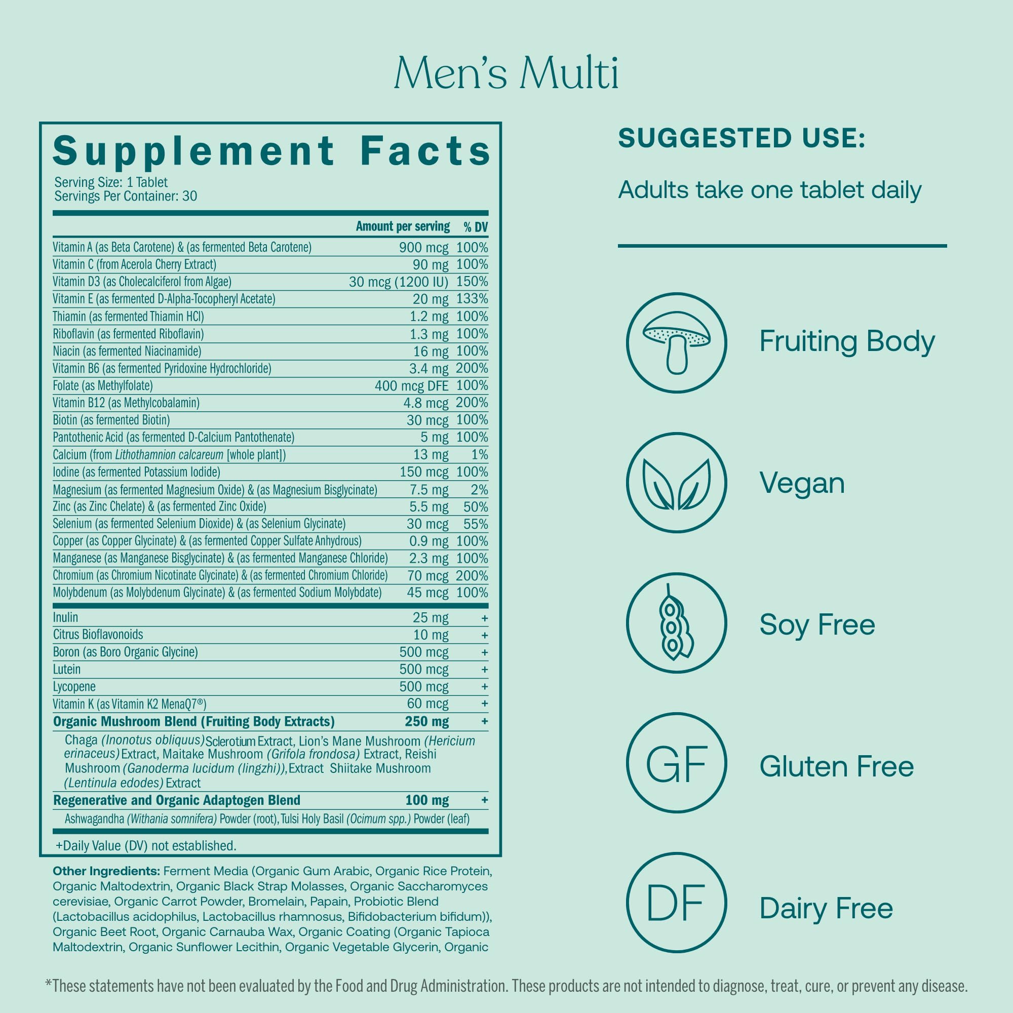 Foto 5 pulgar | Multivitamínico True Grace One Daily Para Hombres Y Mujeres  30 Comprimidos - Venta Internacional.