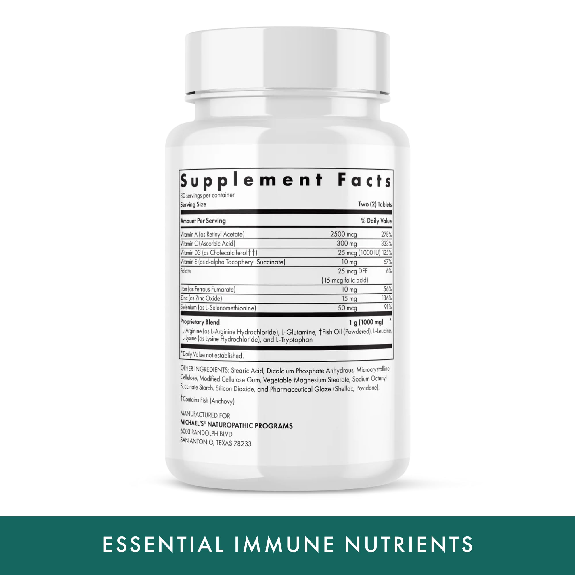 Foto 3 pulgar | Suplemento Michael's Essential Immune Nutrients 60 Comprimidos - Venta Internacional.