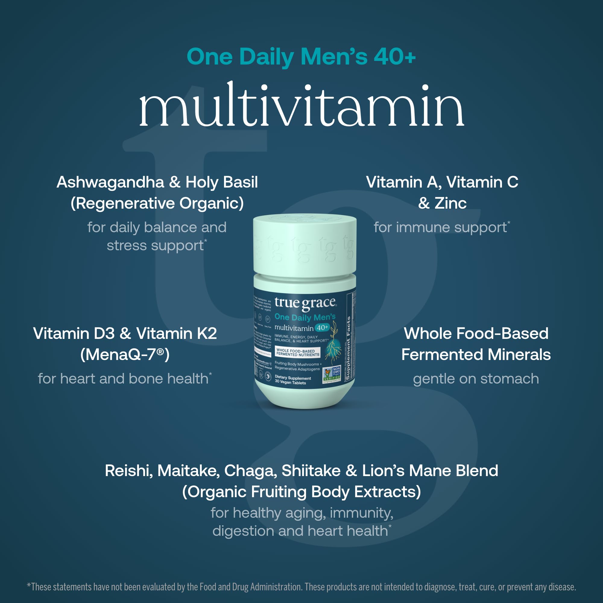 Foto 4 pulgar | Suplemento Multivitamínico Diario True Grace Men's 40+ - Venta Internacional.