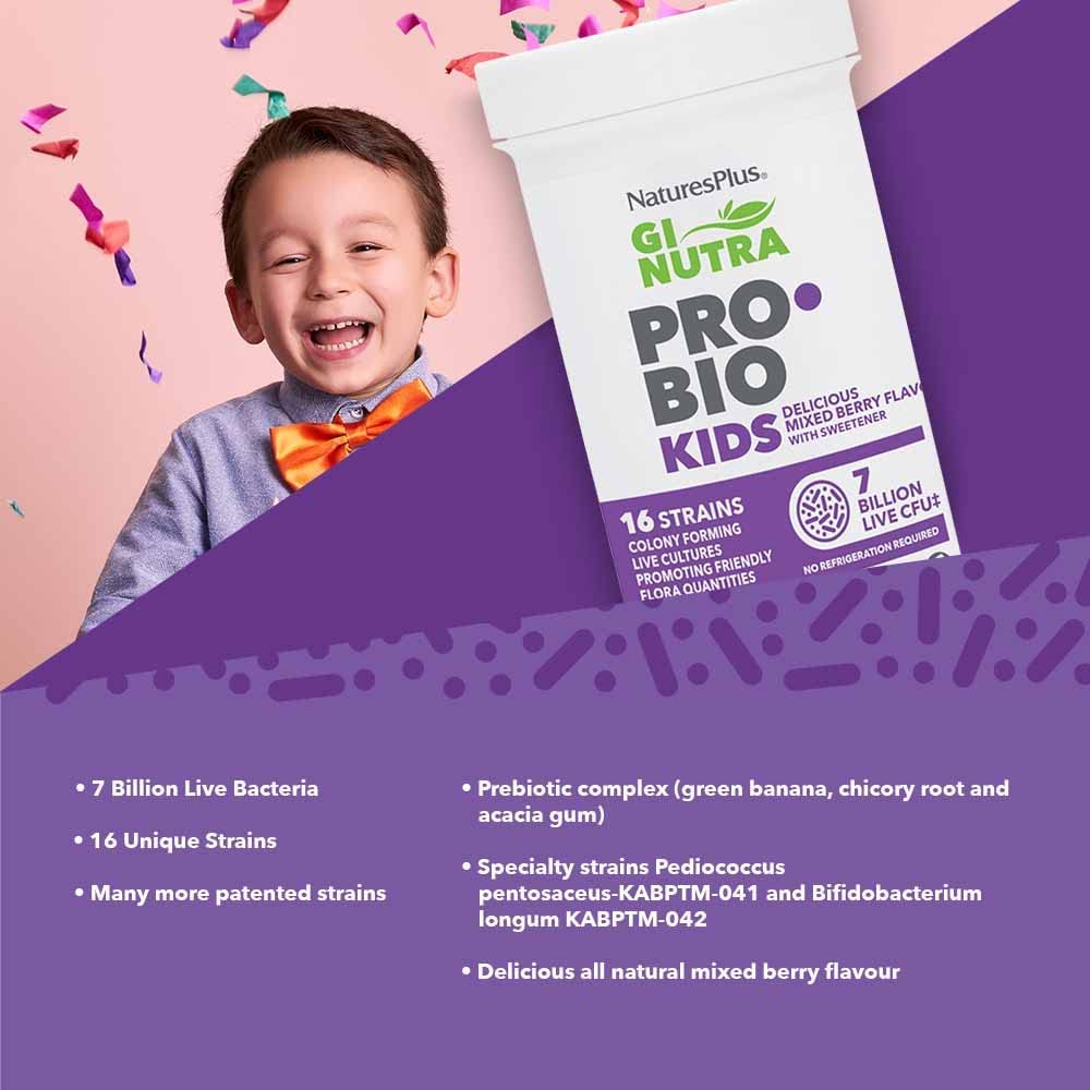 Foto 3 pulgar | Suplemento Nature's Plus Gi Natural Probiotic Kids 30 Masticables - Venta Internacional.