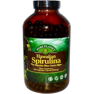 Foto 1 | Suplemento Pure Planet Spirulina 500 Mg 500 Cápsulas Vegetarianas - Venta Internacional.