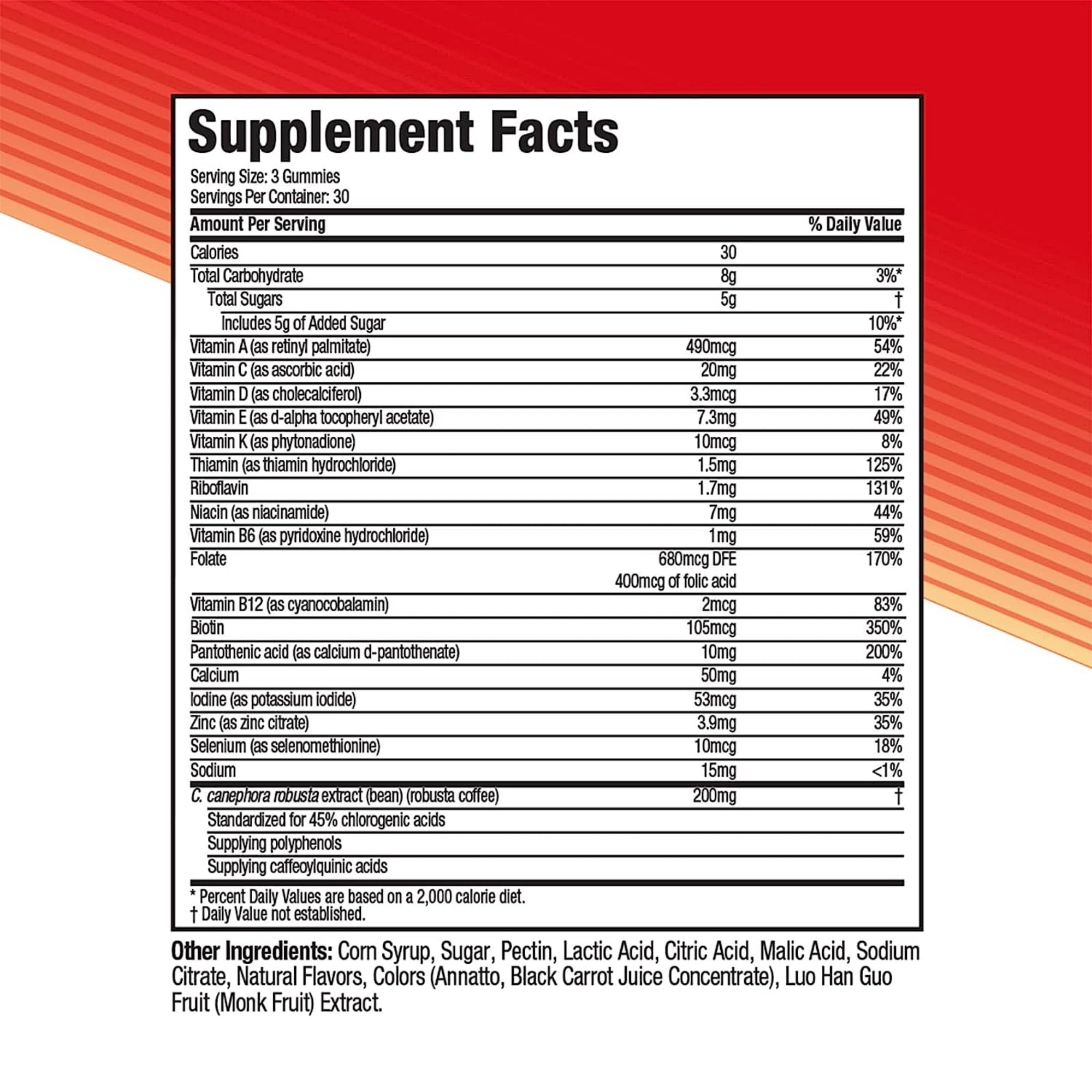 Foto 5 pulgar | Suplemento Hydroxycut Gummies 99% Sin Cafeína 30 Gomitas - Venta Internacional.
