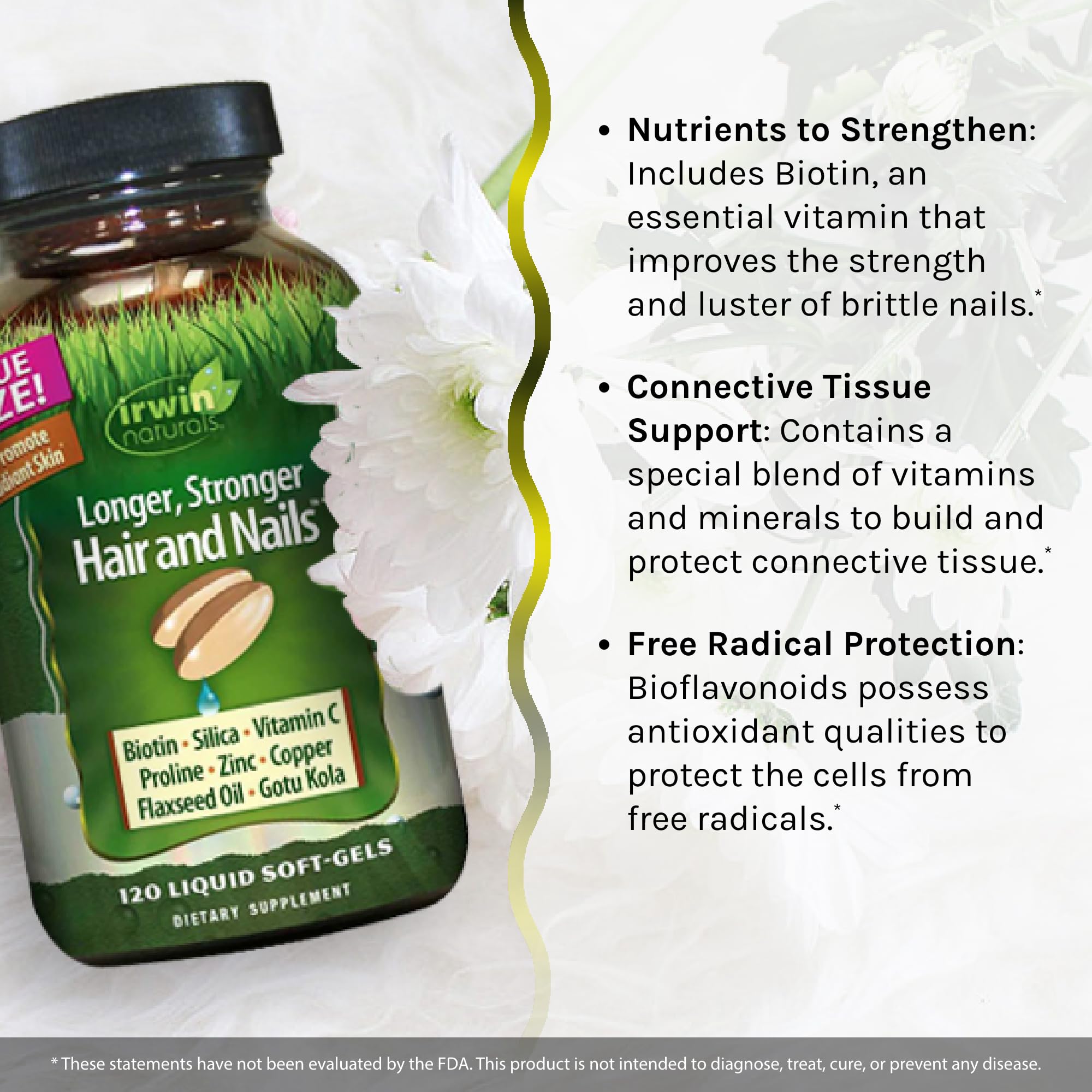 Foto 5 pulgar | Suplemento Irwin Naturals Para Cabello Y Uñas Más Largos Y Fuertes X120 - Venta Internacional.