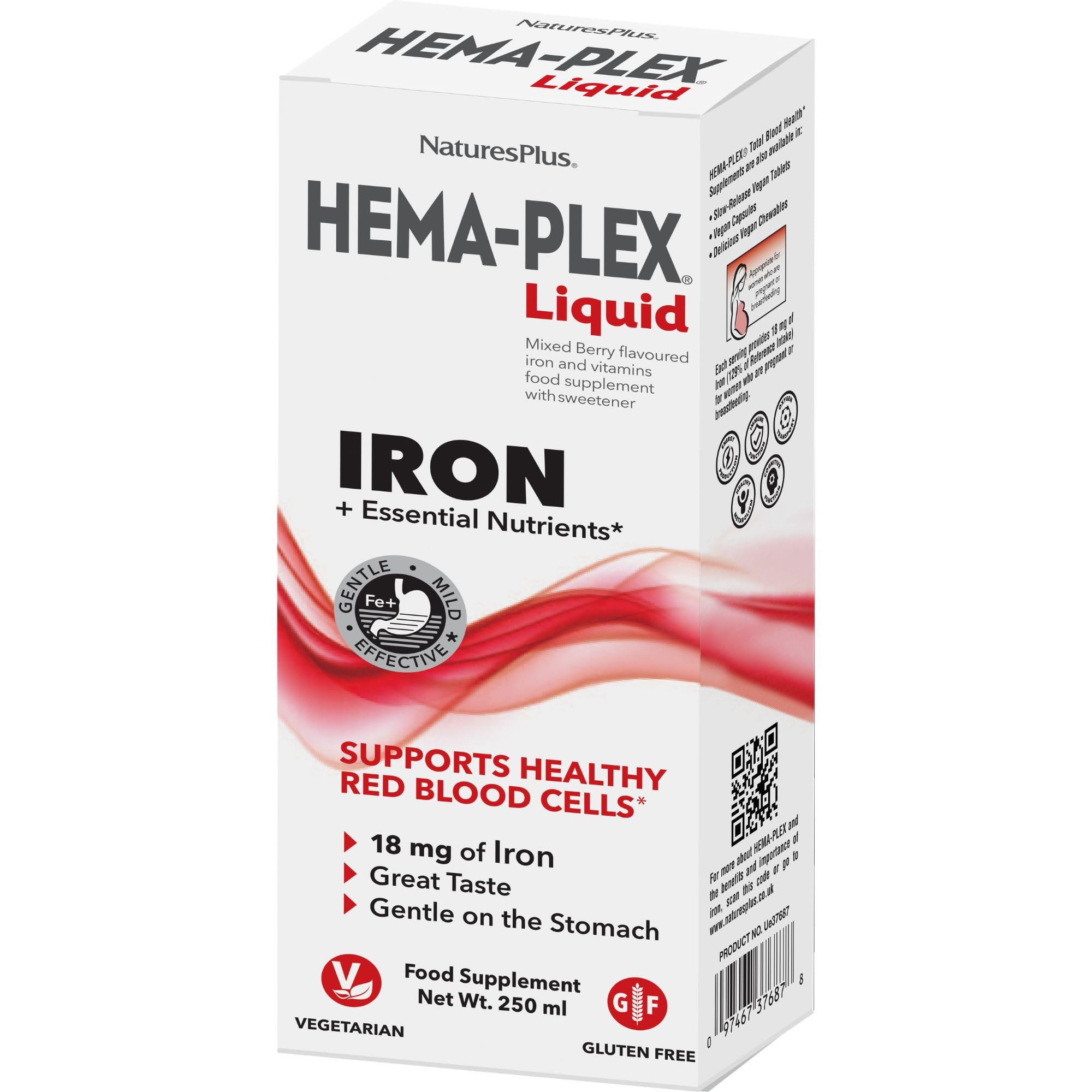 Foto 7 pulgar | Suplemento Nature's Plus Hema-plex Liquid Iron 250 Ml - Venta Internacional.