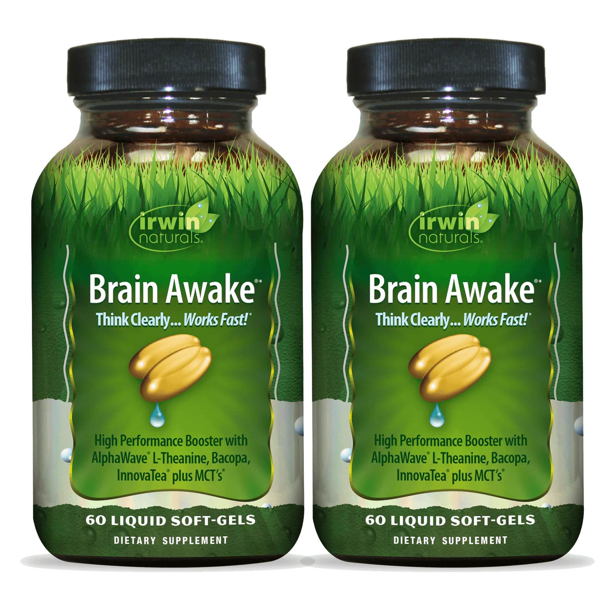 Foto 2 pulgar | Suplemento Brain Awake De Irwin Naturals  60 Cápsulas Blandas X 2 - Venta Internacional.