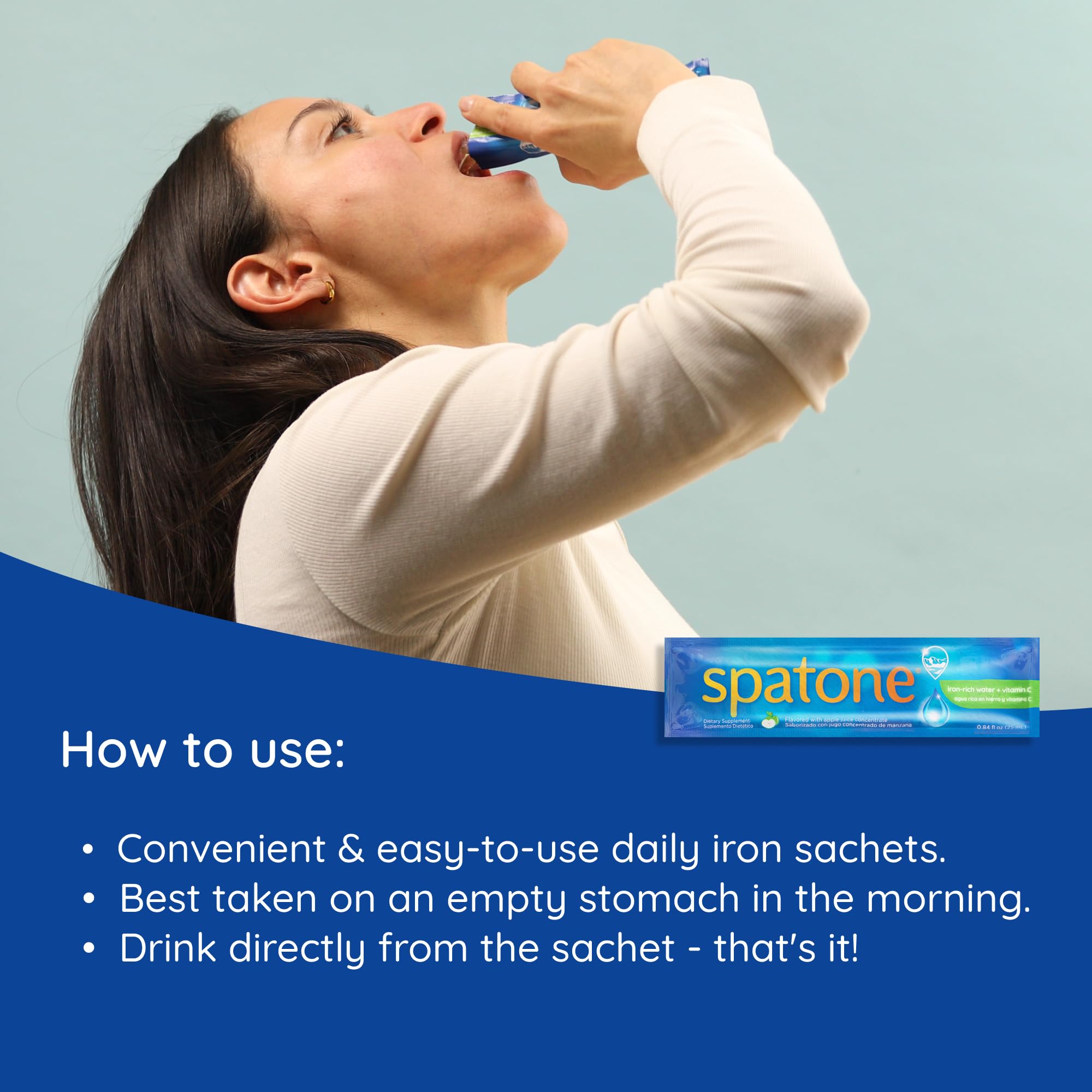 Foto 4 pulgar | Suplemento De Hierro Líquido Spatone  Sabor A Manzana Natural  20 Ml X 28 - Venta Internacional.
