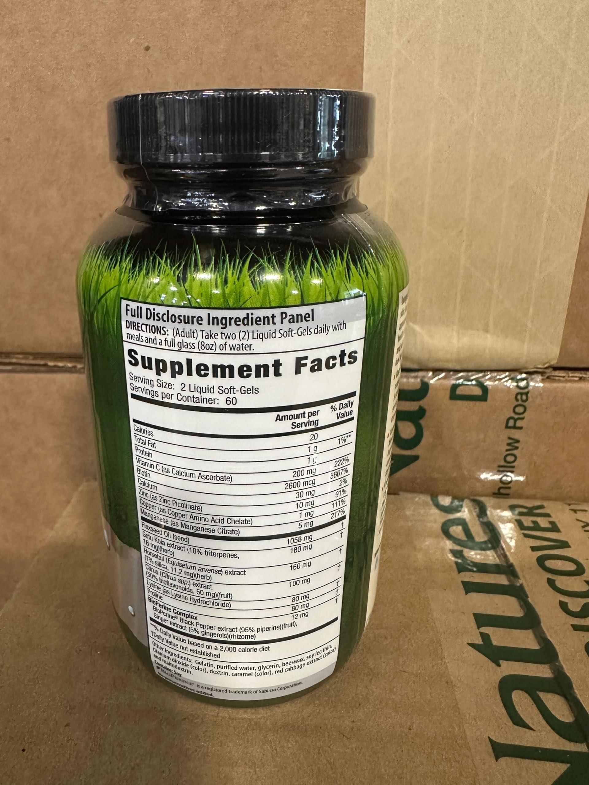 Foto 2 | Suplemento Irwin Naturals Para Cabello Y Uñas Más Largos Y Fuertes  120 Cápsulas Blandas - Venta Internacional.