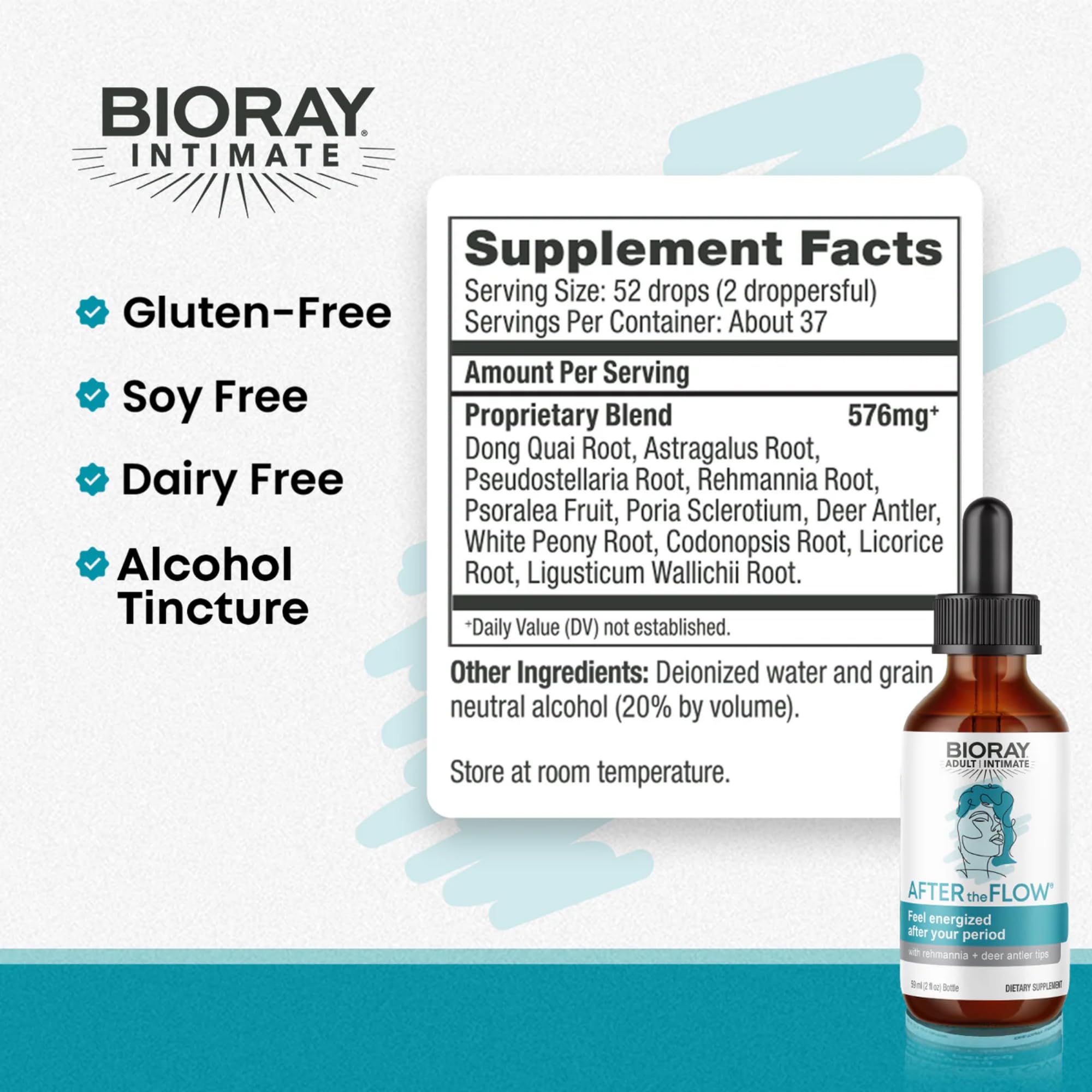 Foto 3 pulgar | Suplemento Bioray After The Flow  Soporte Menstrual Natural  60 Ml - Venta Internacional.