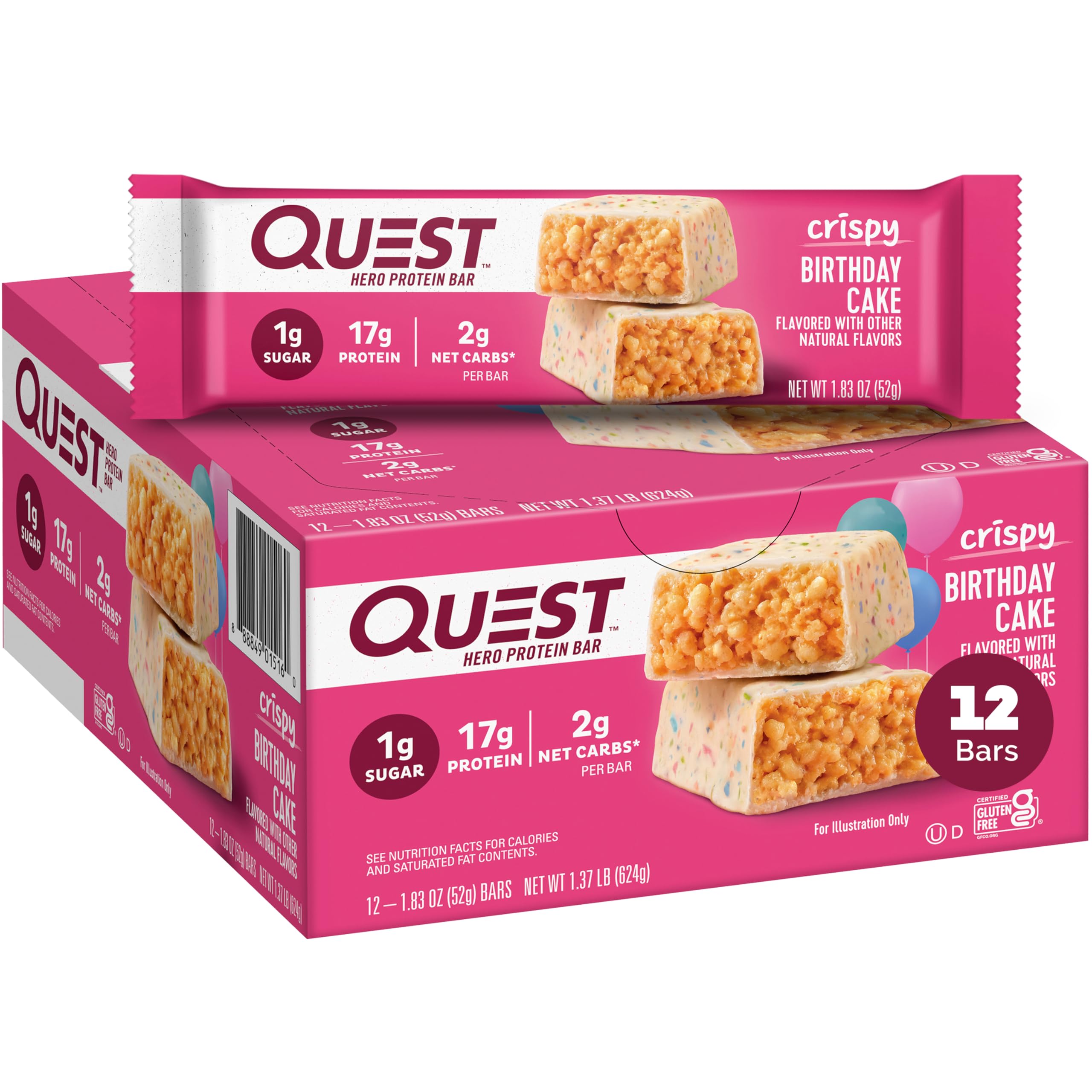 Foto 2 pulgar | Barra de Proteína Quest Nutrition 12 Piezas-Venta Internacional