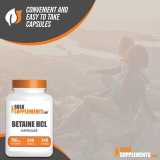 Foto 6 | Betaína Hcl BulkSupplements 240 Cápsulas-Venta Internacional