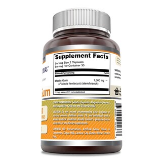 Foto 2 | Suplemento Amazing Formulas Mastic Gum 1000 Mg 60 Cápsulas - Venta Internacional.