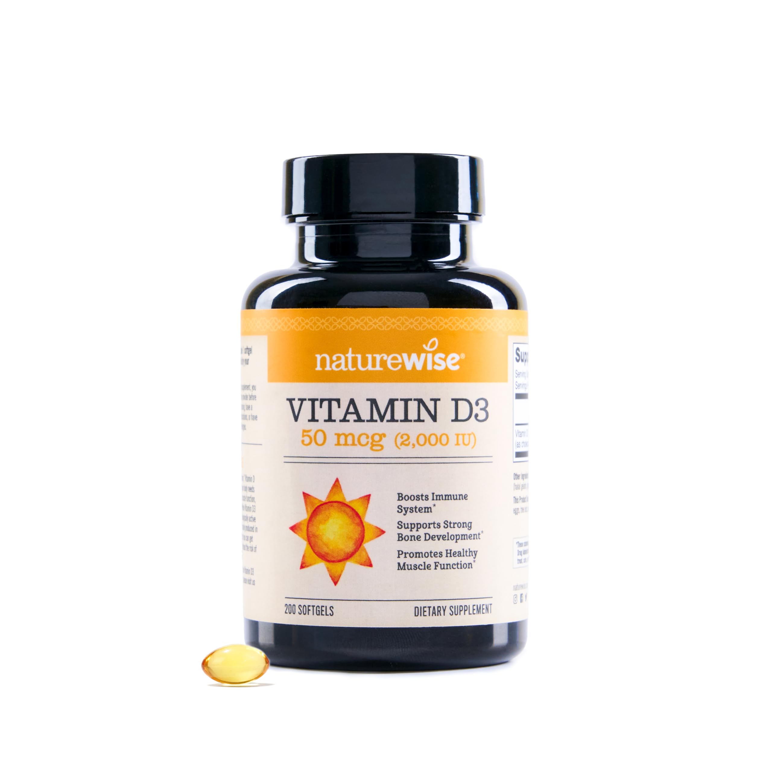 Foto 2 pulgar | Suministro De Vitamina D3 Naturewise De 2000 Ui (50 Mcg) Para 200 Días  200 Unidades - Venta Internacional.