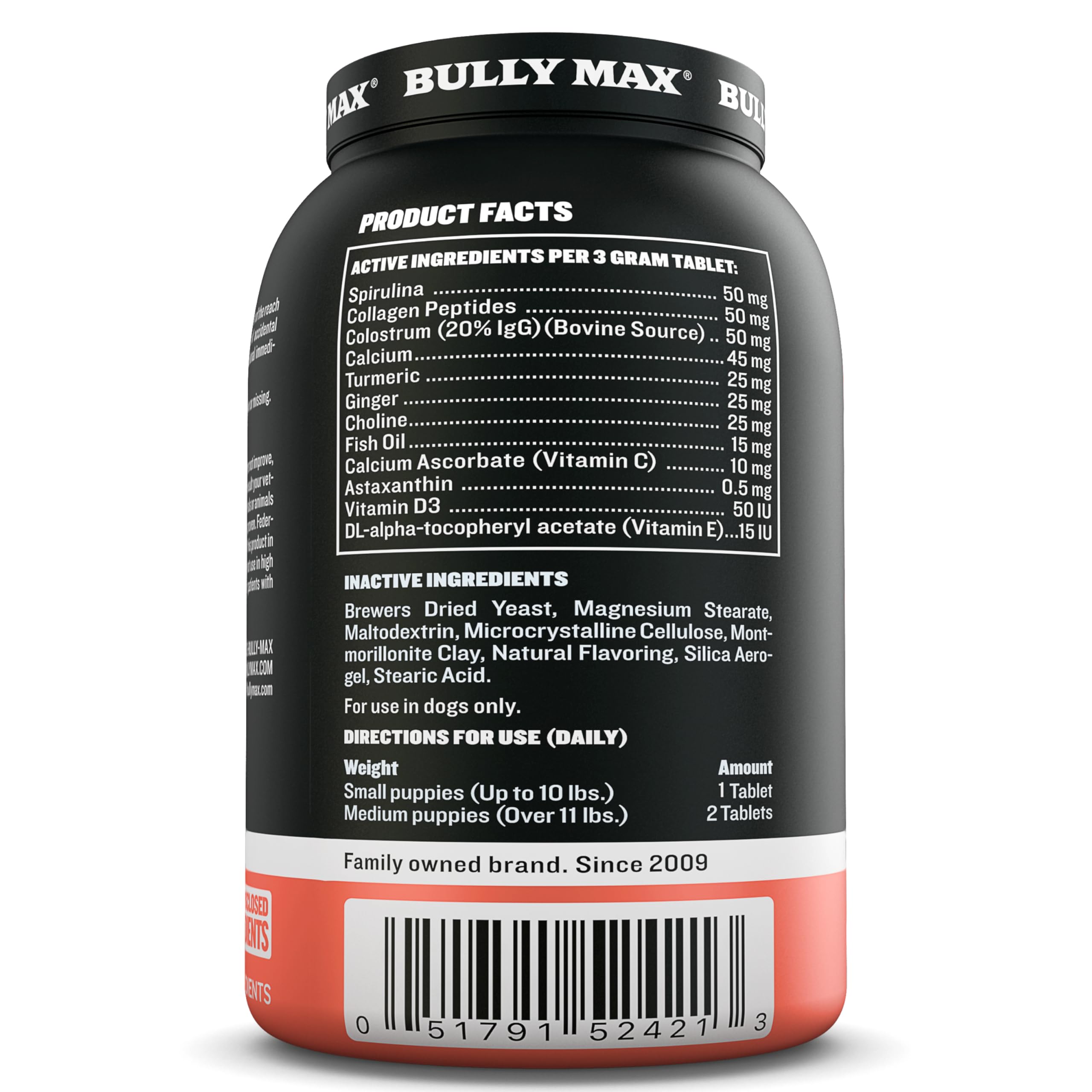 Foto 5 | Suplemento Bully Max Puppy Vitamins 30 Comprimidos - Venta Internacional.