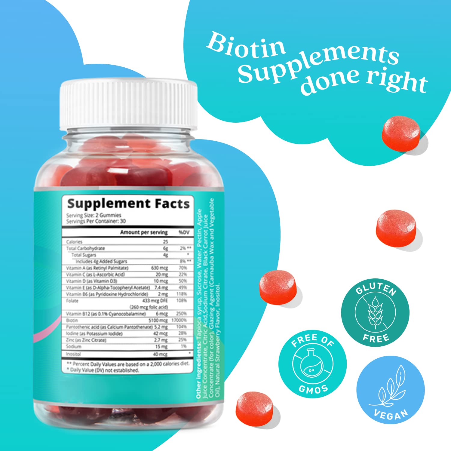 Foto 3 pulgar | Complementa Las Gomitas De Biotina Belive Con Multivitaminas Veganas - Venta Internacional.