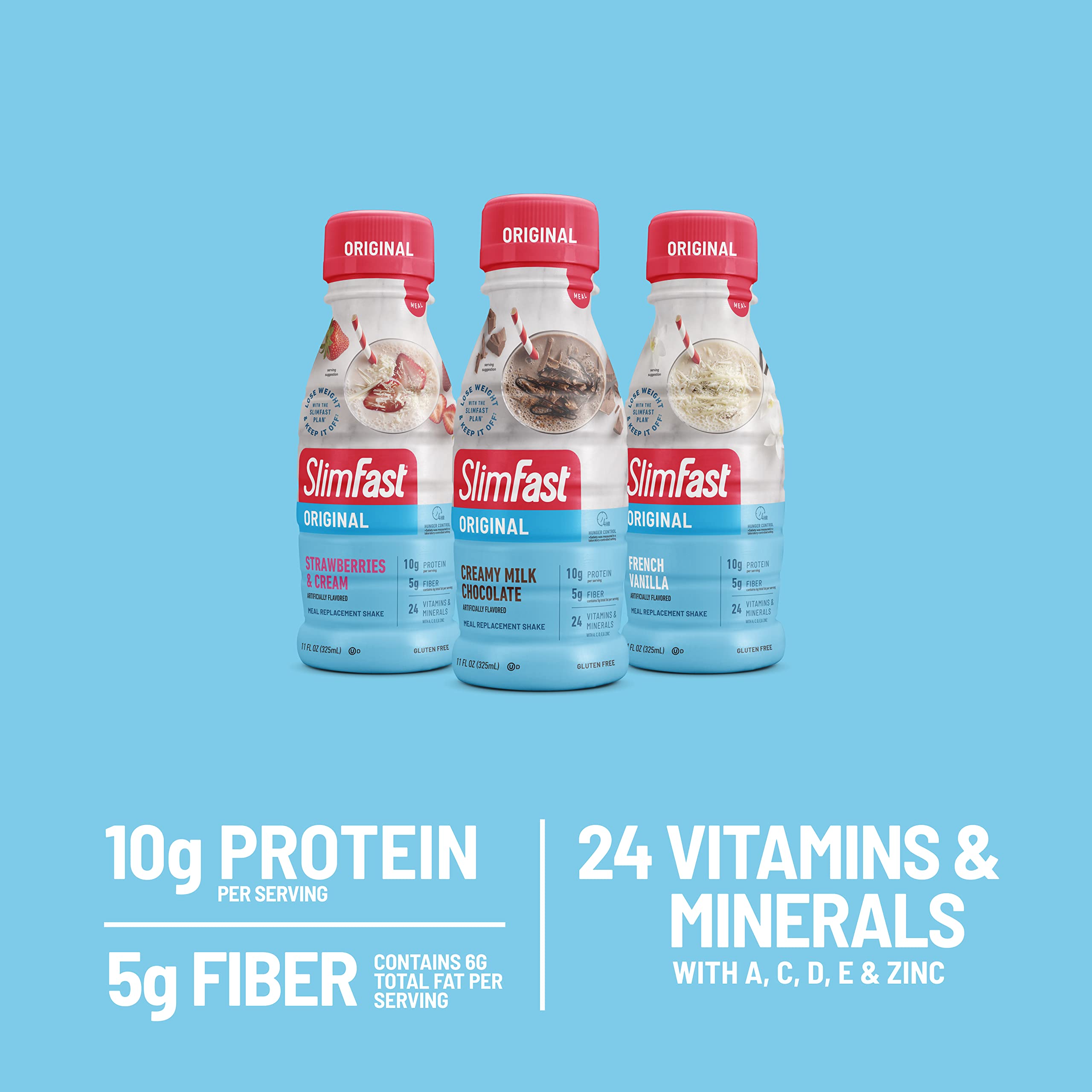 Foto 5 pulgar | Batido Sustitutivo De Comidas Slimfast Protein 325 Ml  Paquete De 12 - Venta Internacional.