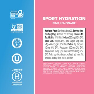 Foto 5 | Mezcla De Electrolitos En Polvo Nuun Sport Pink Lemonade 20 Unidades - Venta Internacional.