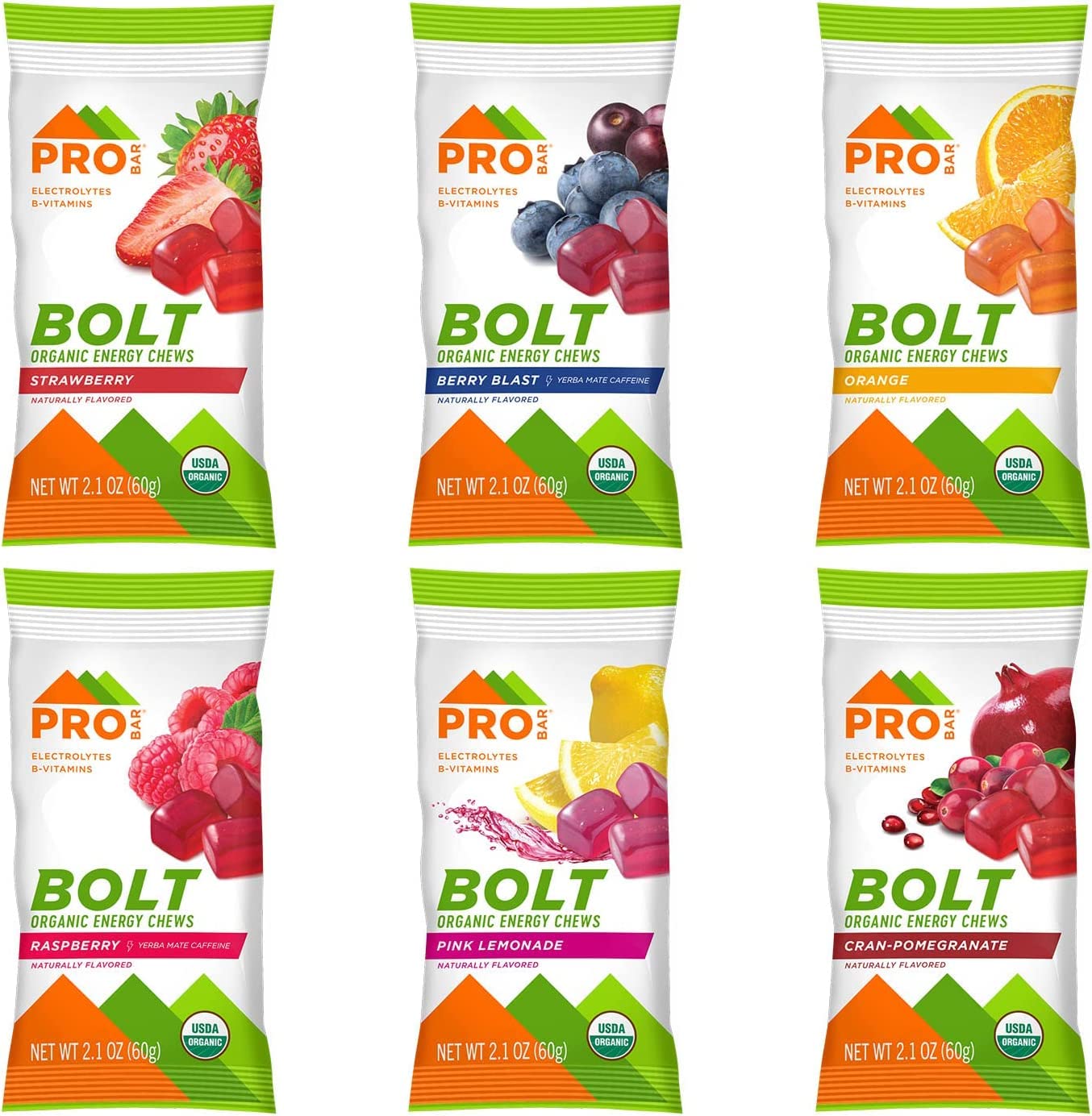 Foto 3 pulgar | Energy Chews Probar Bolt  Paquete De Variedades Orgánicas  12 Unidades - Venta Internacional.
