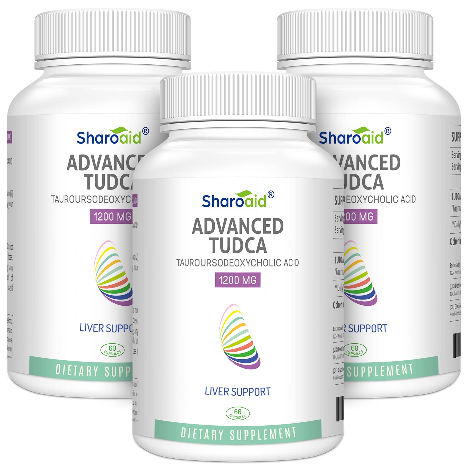 Foto 2 pulgar | Suplementos Sharoaid Tudca Liver Support 1200 Mg 180 Cápsulas - Venta Internacional.
