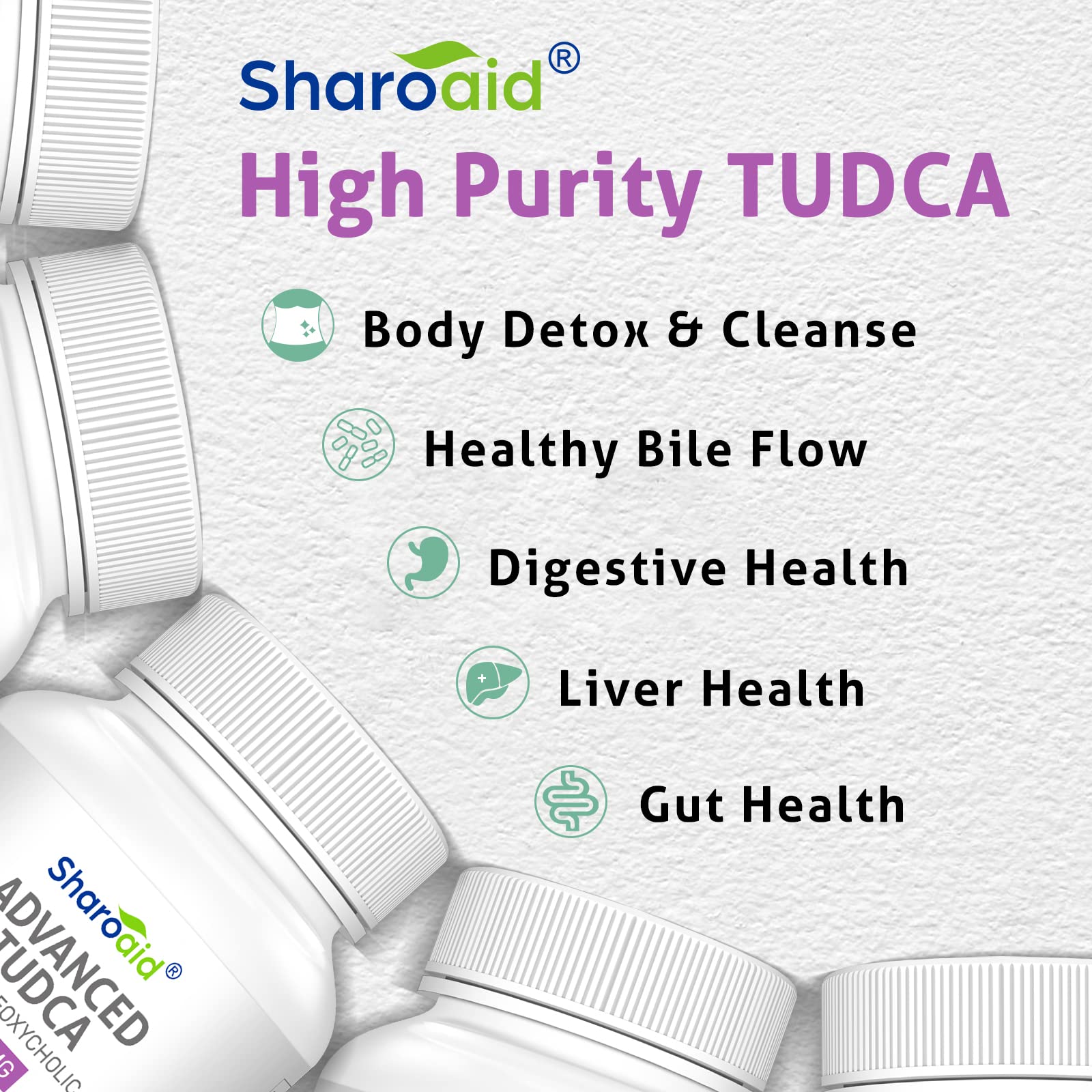 Foto 6 | Suplementos Sharoaid Tudca Liver Support 1200 Mg 180 Cápsulas - Venta Internacional.