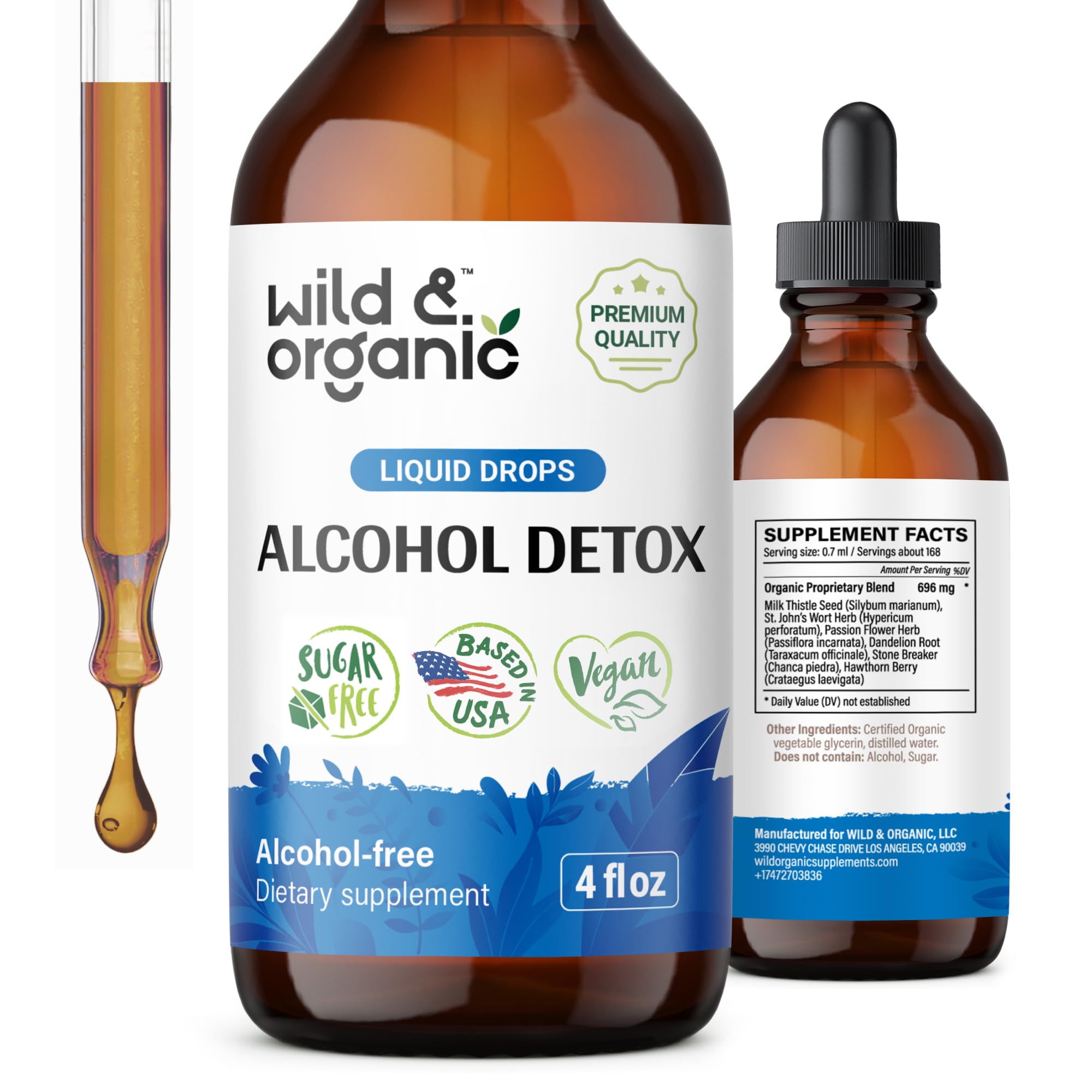 Foto 2 pulgar | Alcohol Detox Drops Wild & Organic Liver Cleaner 118 Ml - Venta Internacional.
