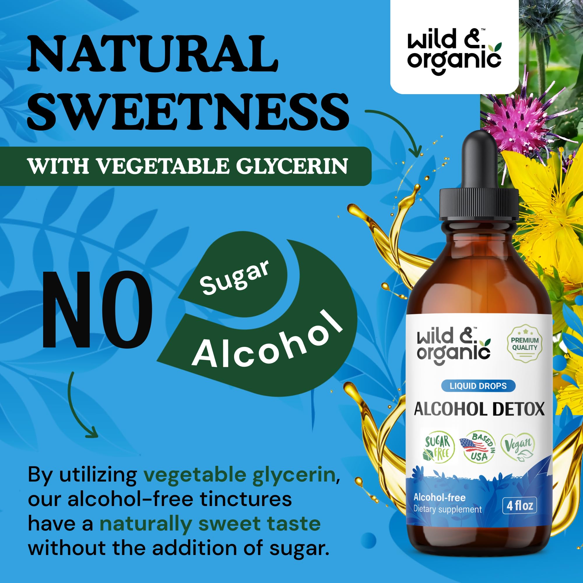 Foto 7 pulgar | Alcohol Detox Drops Wild & Organic Liver Cleaner 118 Ml - Venta Internacional.