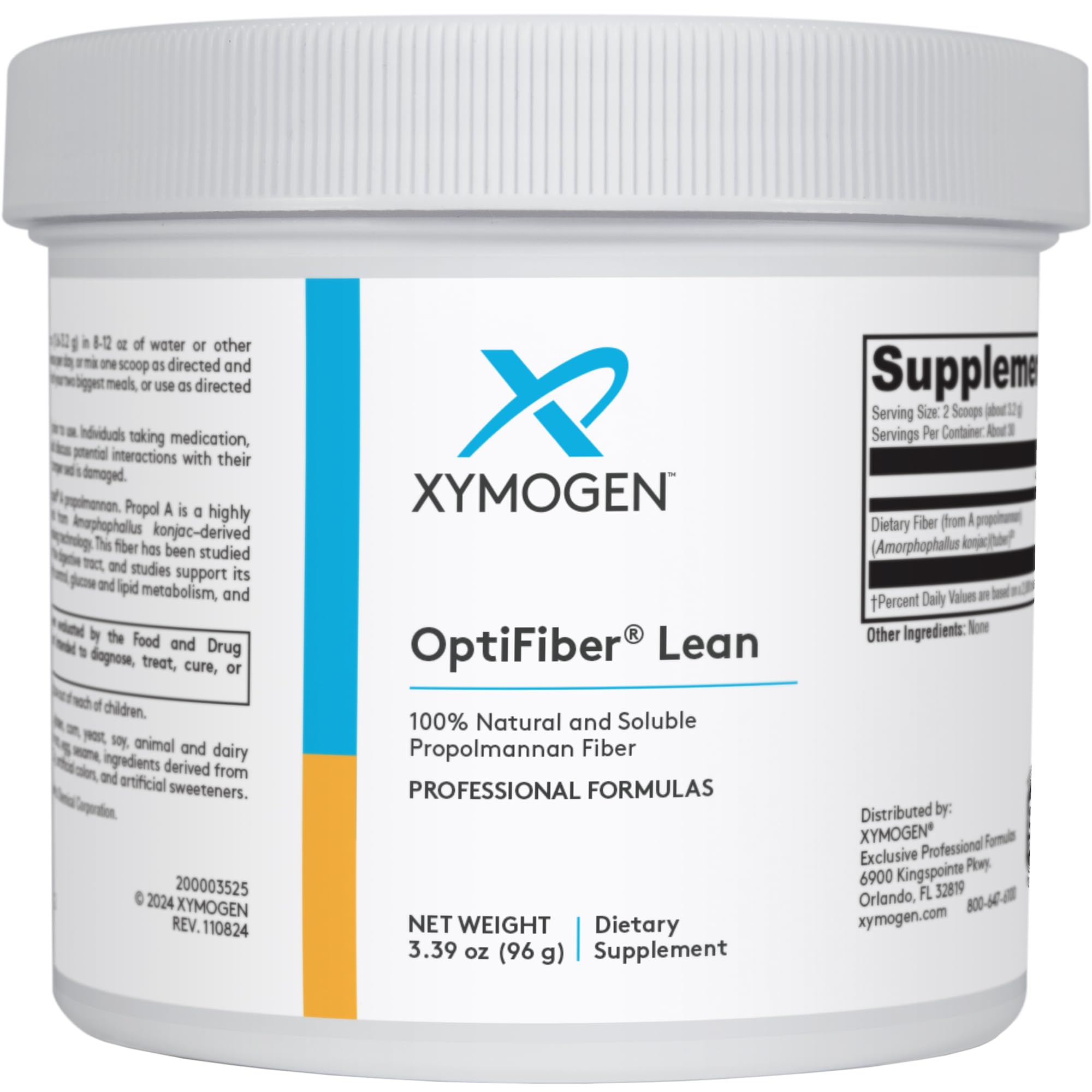 Foto 2 pulgar | Suplemento Xymogen Optifiber Lean 100% Fibra Natural 100 Ml - Venta Internacional.