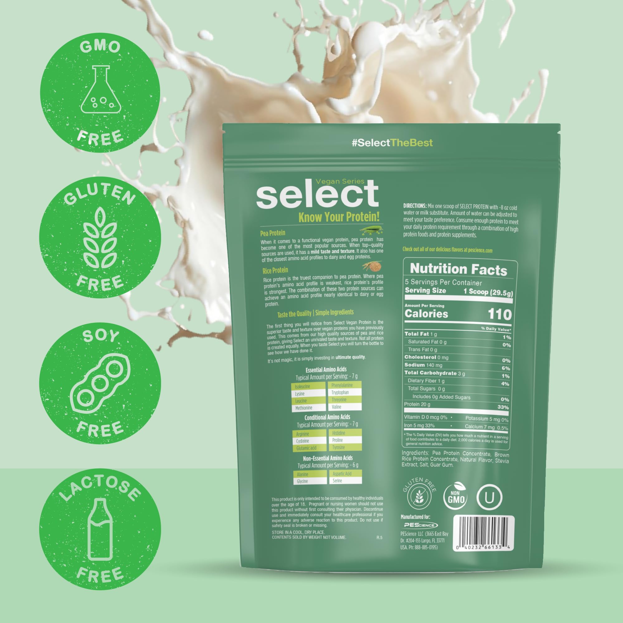 Foto 7 pulgar | Proteína En Polvo Pesscience Select Vegan Vanilla Indulgence  5 Raciones - Venta Internacional.