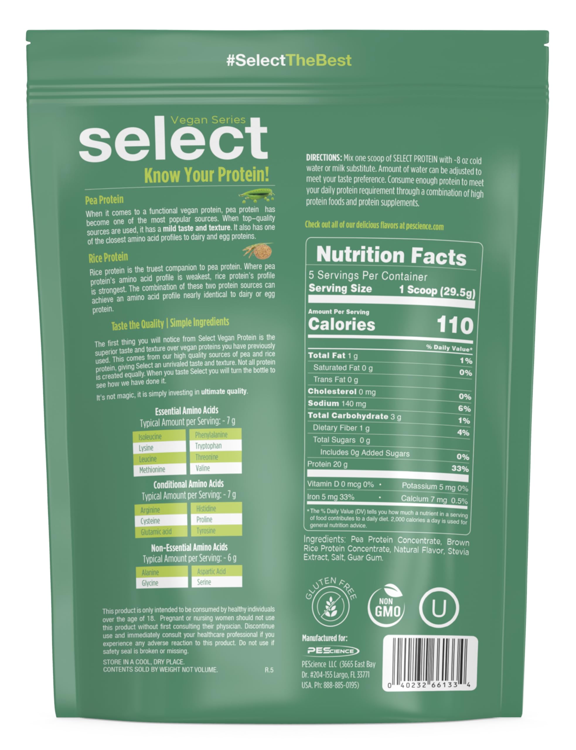 Foto 8 pulgar | Proteína En Polvo Pesscience Select Vegan Vanilla Indulgence  5 Raciones - Venta Internacional.