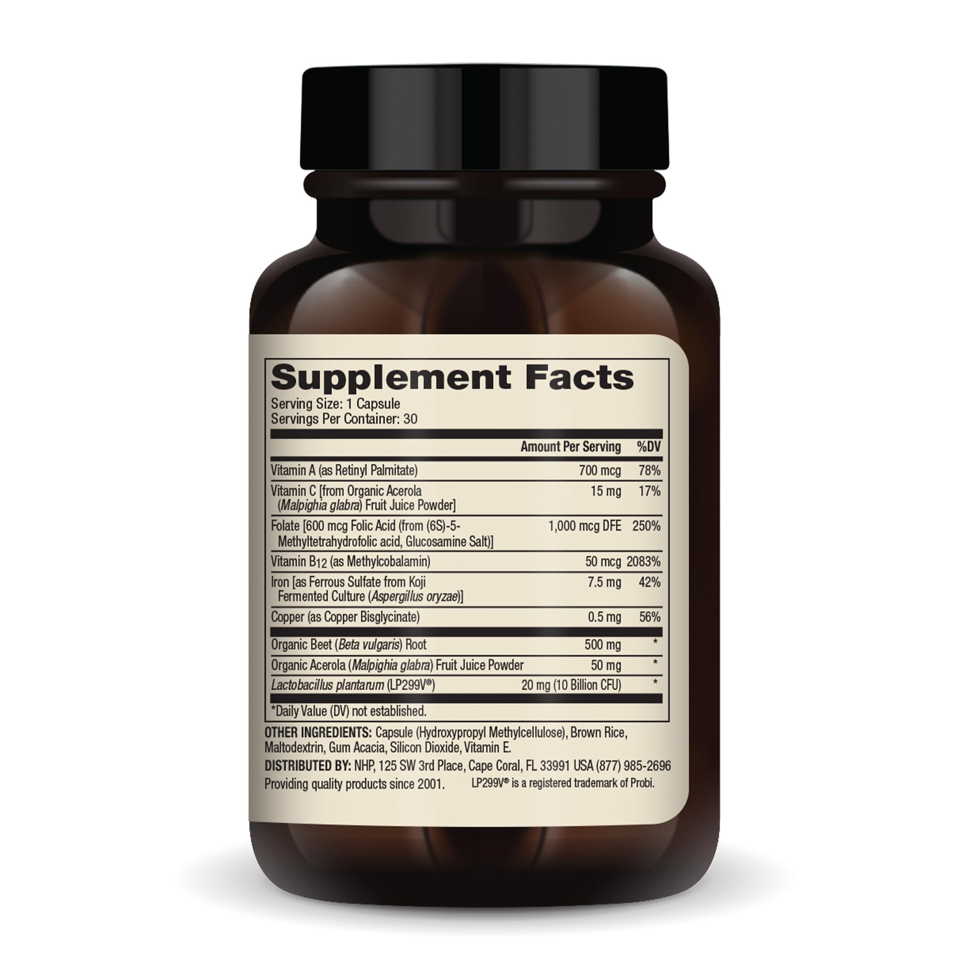 Foto 3 pulgar | Complemente El Dr. Mercola Blood Boost Con Hierro 30 Cápsulas - Venta Internacional.