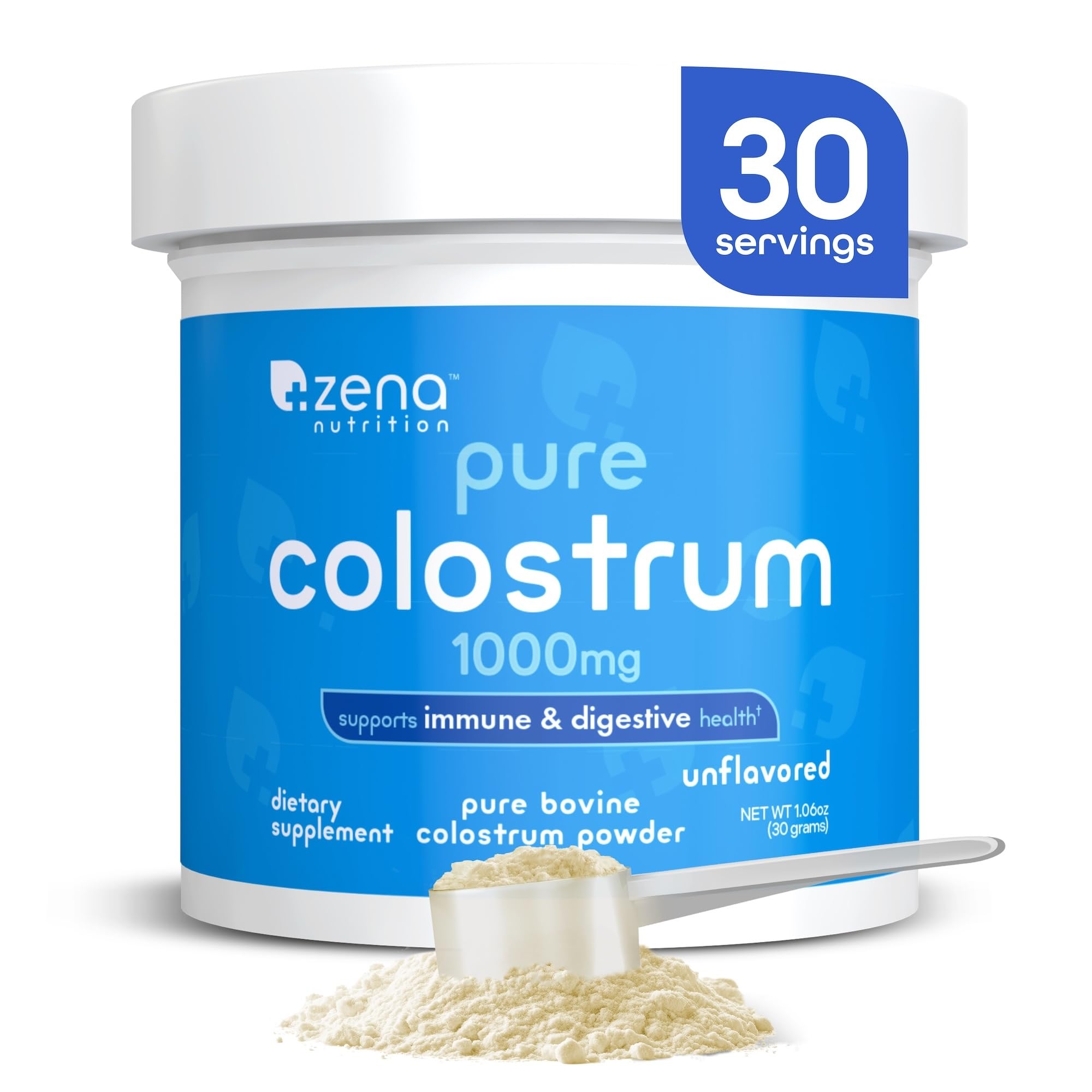 Foto 2 pulgar | Suplemento De Calostro Bovino En Polvo De Zena Nutrition 1000 Mg - Venta Internacional.