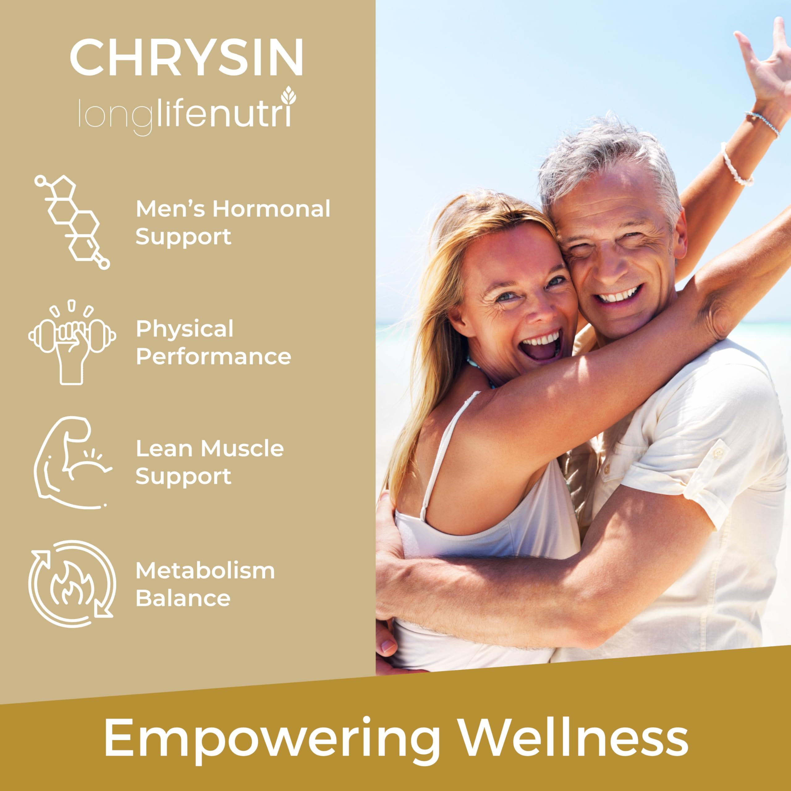 Foto 4 | Suplemento Longlife Nutri Chrysin 500 Mg 180 Cápsulas Vegetariano - Venta Internacional.