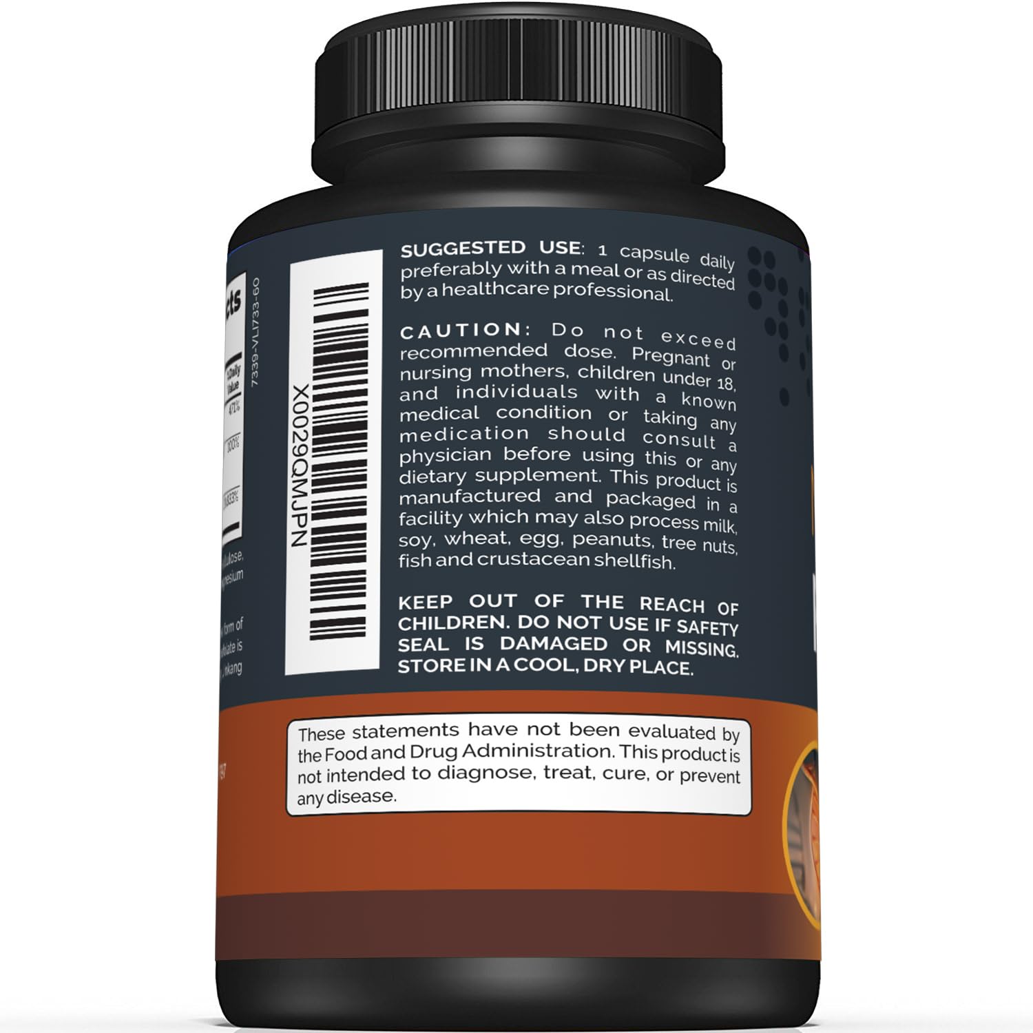 Foto 4 pulgar | Suplemento Sunergetic Premium De Folato De Metilo 400 Mcg - 60 Cápsulas - Venta Internacional.