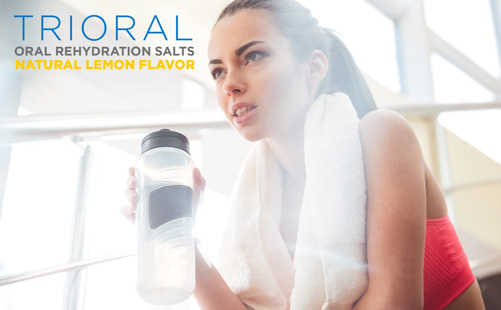 Foto 2 | Sales De Rehidratación Oral Trioral Natural Lemon Con Stevia  Paquete De 25 - Venta Internacional.