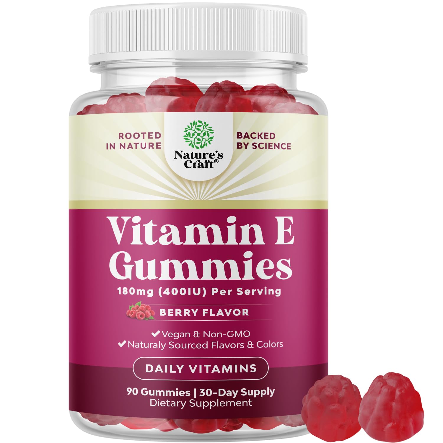 Foto 1 | Gomitas De Vitamina E Natures Craft De Alta Potencia  400 Ui (1 Mes) - Venta Internacional.