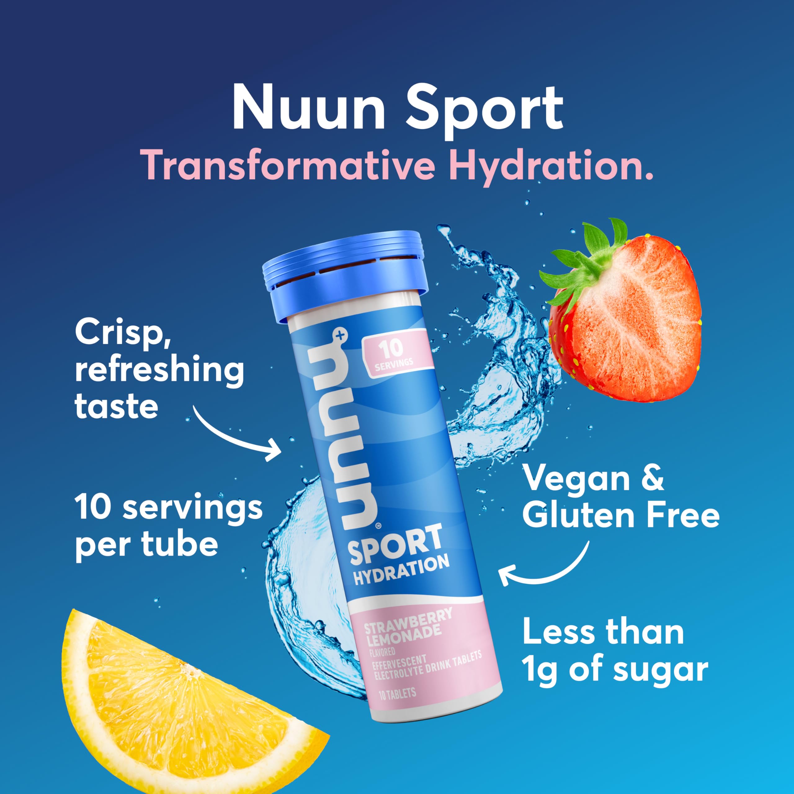 Foto 3 pulgar | Tabletas Electrolíticas Nuun Sport Con Magnesio  Paquete De 8  Fresa - Venta Internacional.