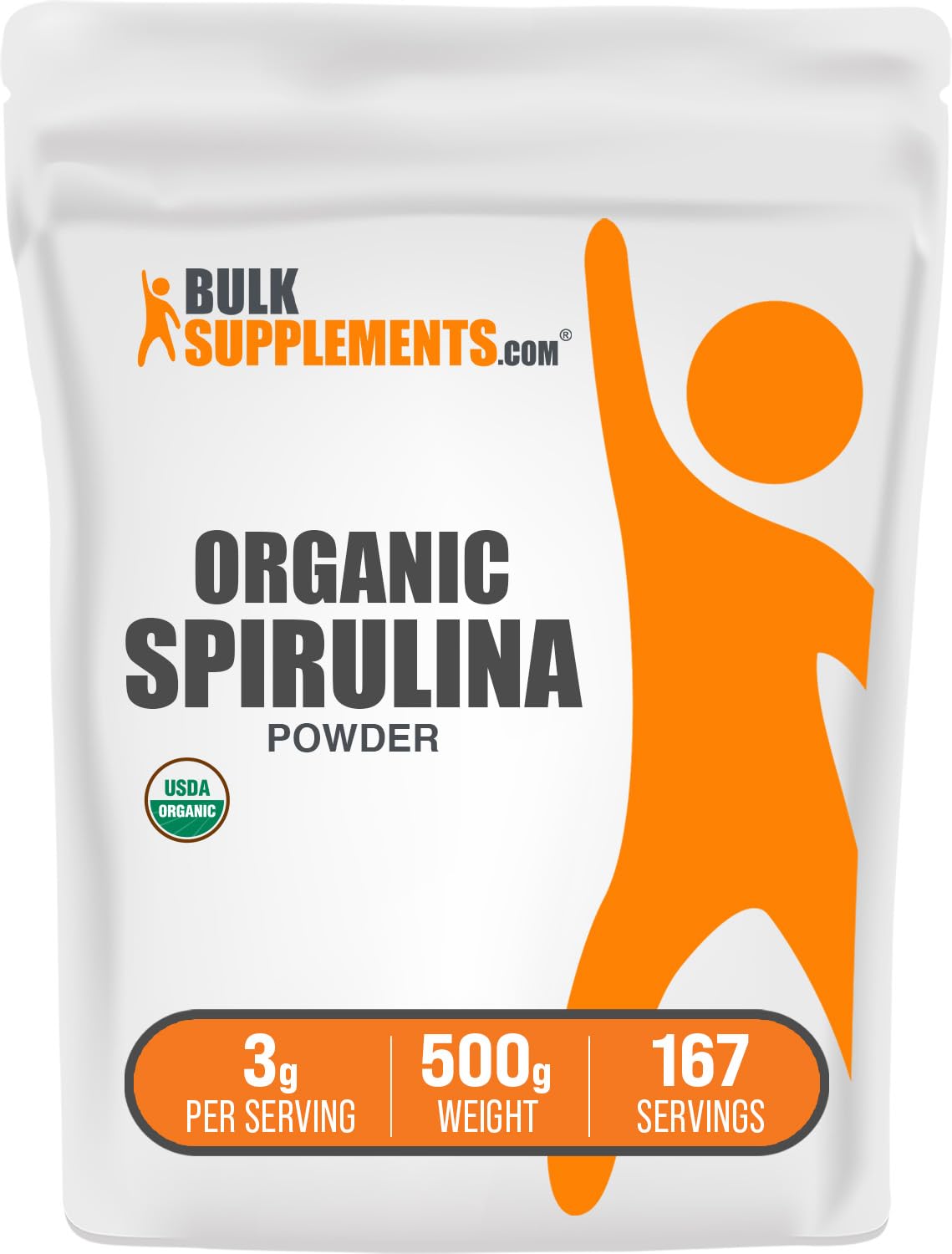 Foto 2 pulgar | Supplement Bulksupplements.com Espirulina Orgánica En Polvo 500 G - Venta Internacional.