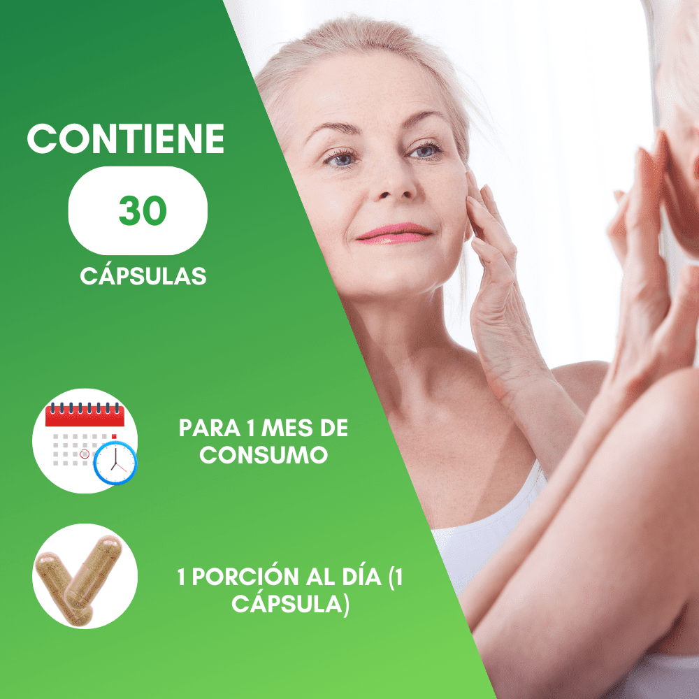 Foto 5 pulgar | Colágeno vegano, Ácido Hialurónico, Biotina y Ácido Fólico Ideal para Cabello y Uñas 30 días