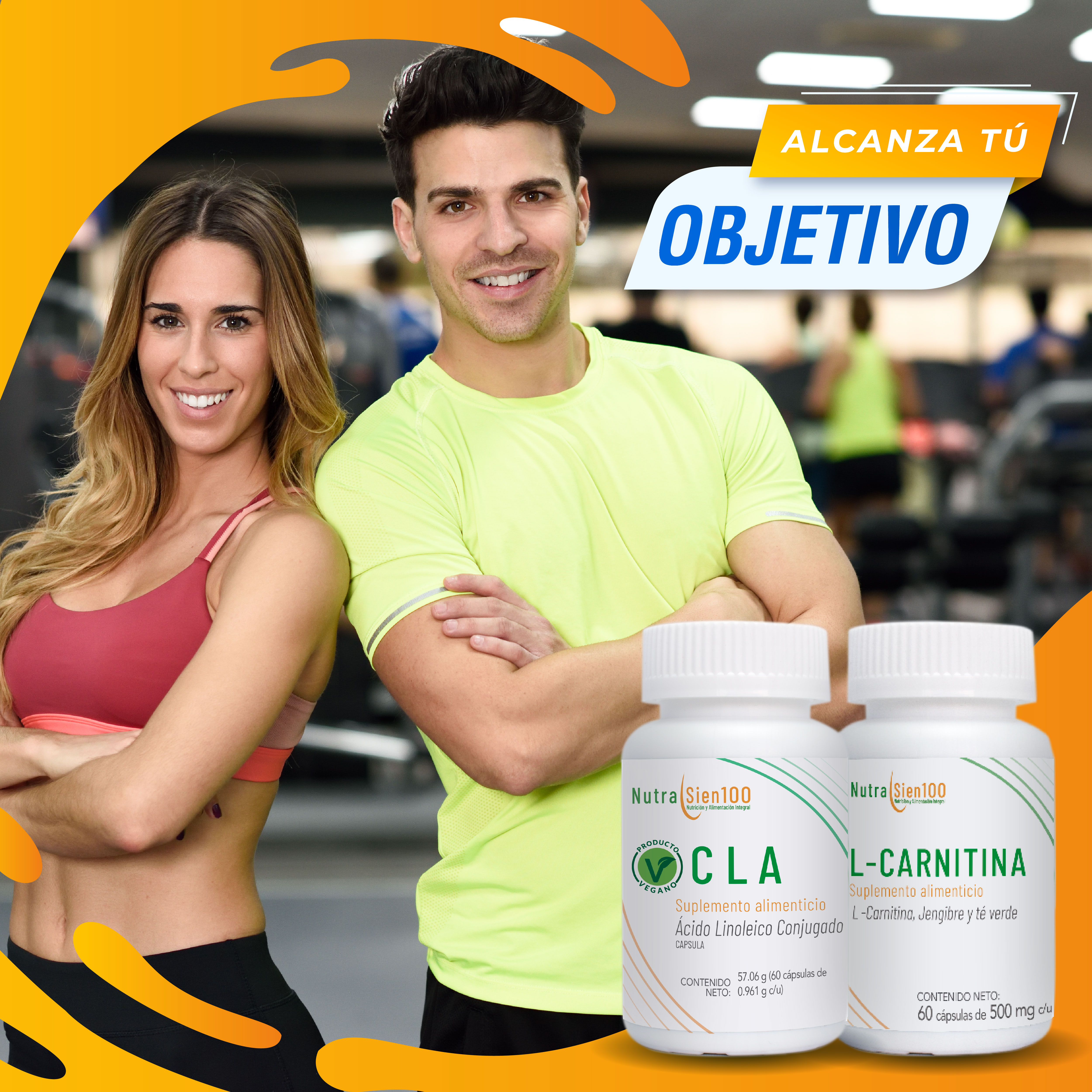 Foto 7 pulgar | L Carnitina y CLA en cápsulas Con jengibre y té verde Keto Pre-entreno 2 botes - 60 días