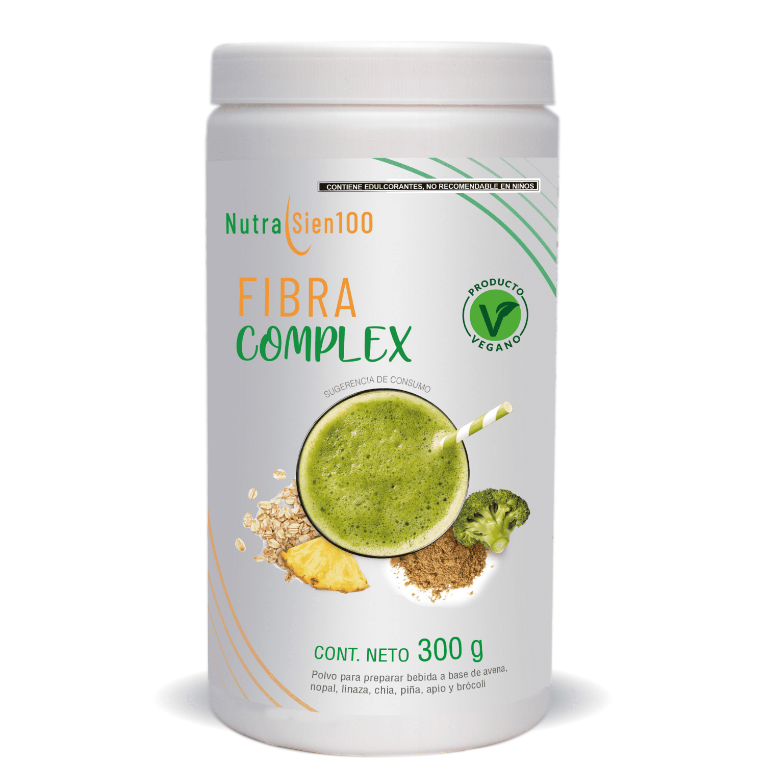 Foto 2 pulgar | Fibra natural en Polvo. Salud Digestiva. Regula Intestino. Fortalece microbiota. Sabor piña. Sin Azúcar. 300g - 20