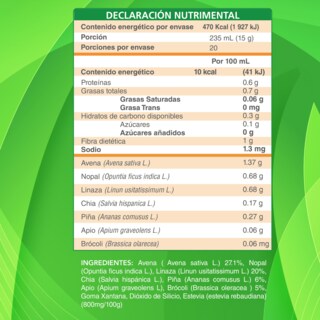 Foto 5 | Fibra natural en Polvo. Salud Digestiva. Regula Intestino. Fortalece microbiota. Sabor piña. Sin Azúcar. 300g - 20