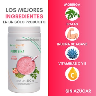 Foto 3 | Proteína en polvo Fresa. Keto, pre workout. 22g proteína. Sin: Azúcar, Carbohidratos, grasa. 500g 17 porciones