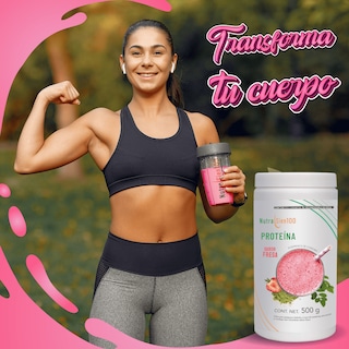 Foto 7 | Proteína en polvo Fresa. Keto, pre workout. 22g proteína. Sin: Azúcar, Carbohidratos, grasa. 500g 17 porciones