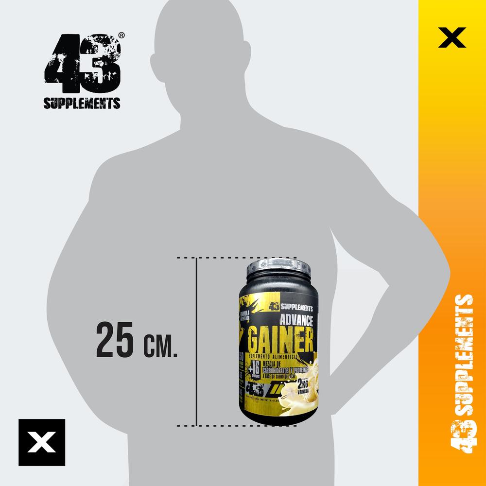 Foto 6 pulgar | Ganador Advance Gainer Vainilla 2 Kg 43 Supplements