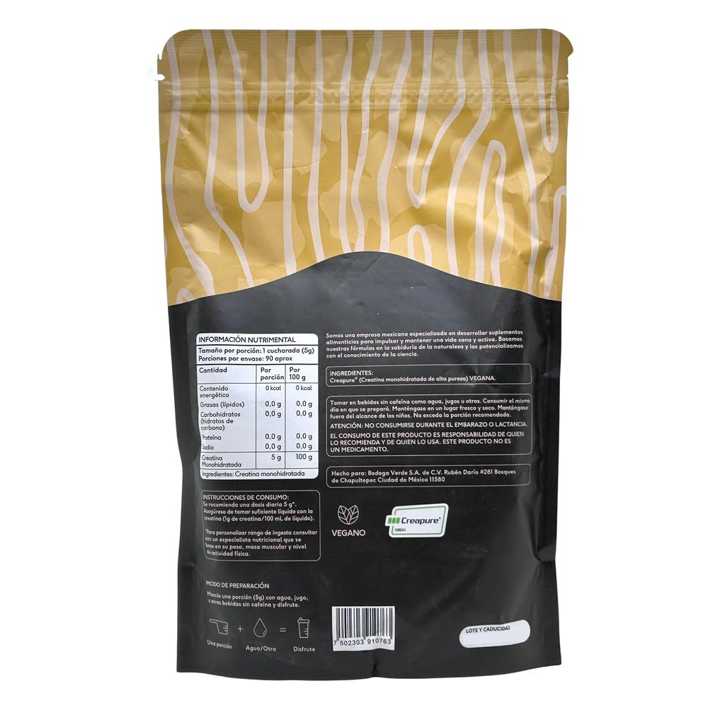 Foto 4 pulgar | Creatina Creapure Monohidratada de Alta Pureza Quenut 450 g