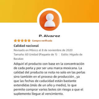 Foto 8 | Aceite de Hígado de Bacalao en cápsulas + Vitamina A y D. Beneficia sistema inmune. Suplemento alimenticio. 60 Cápsula