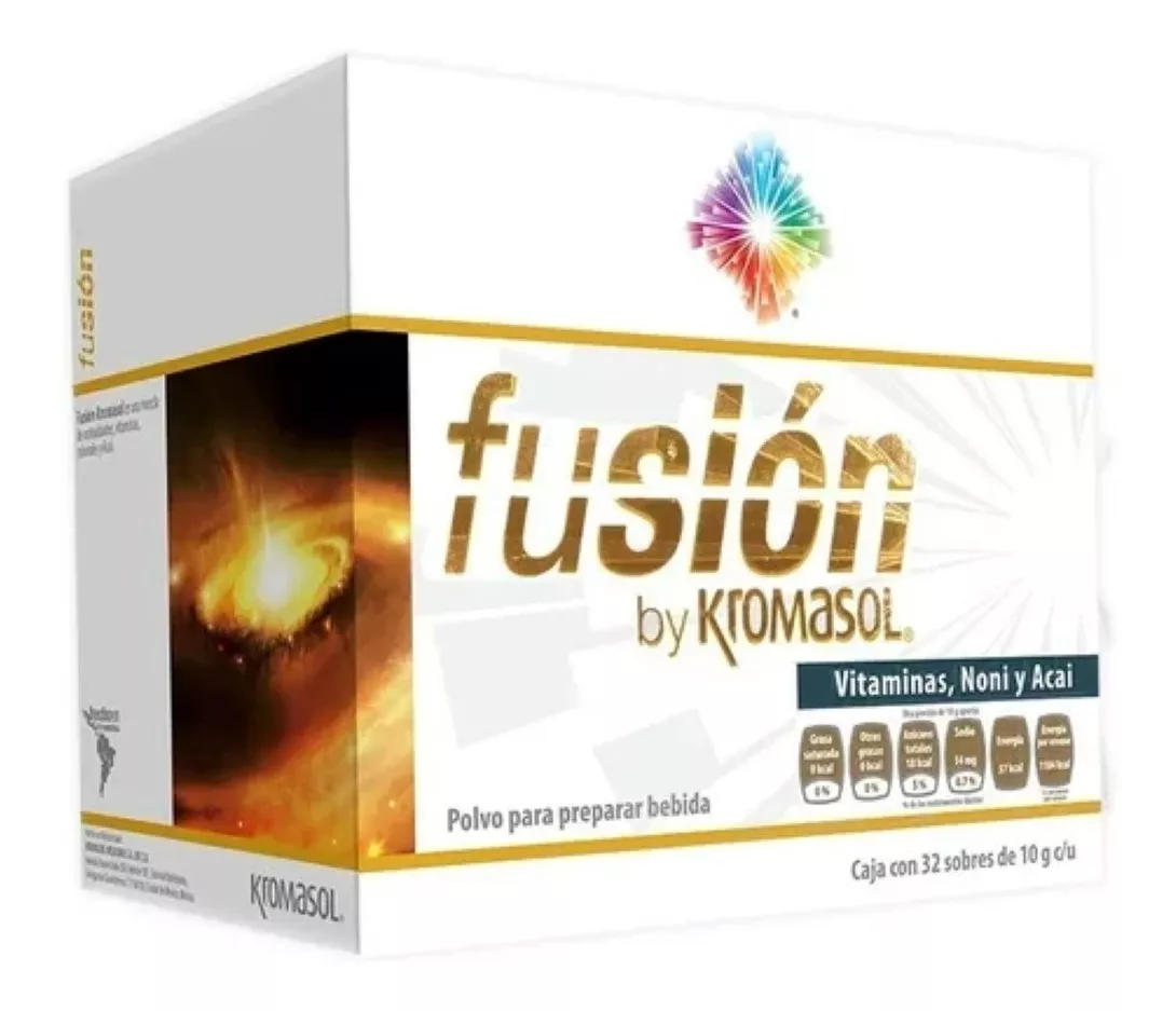 Fusión 32 Sobres De Bebida Sabor Maracuyá Kromasol